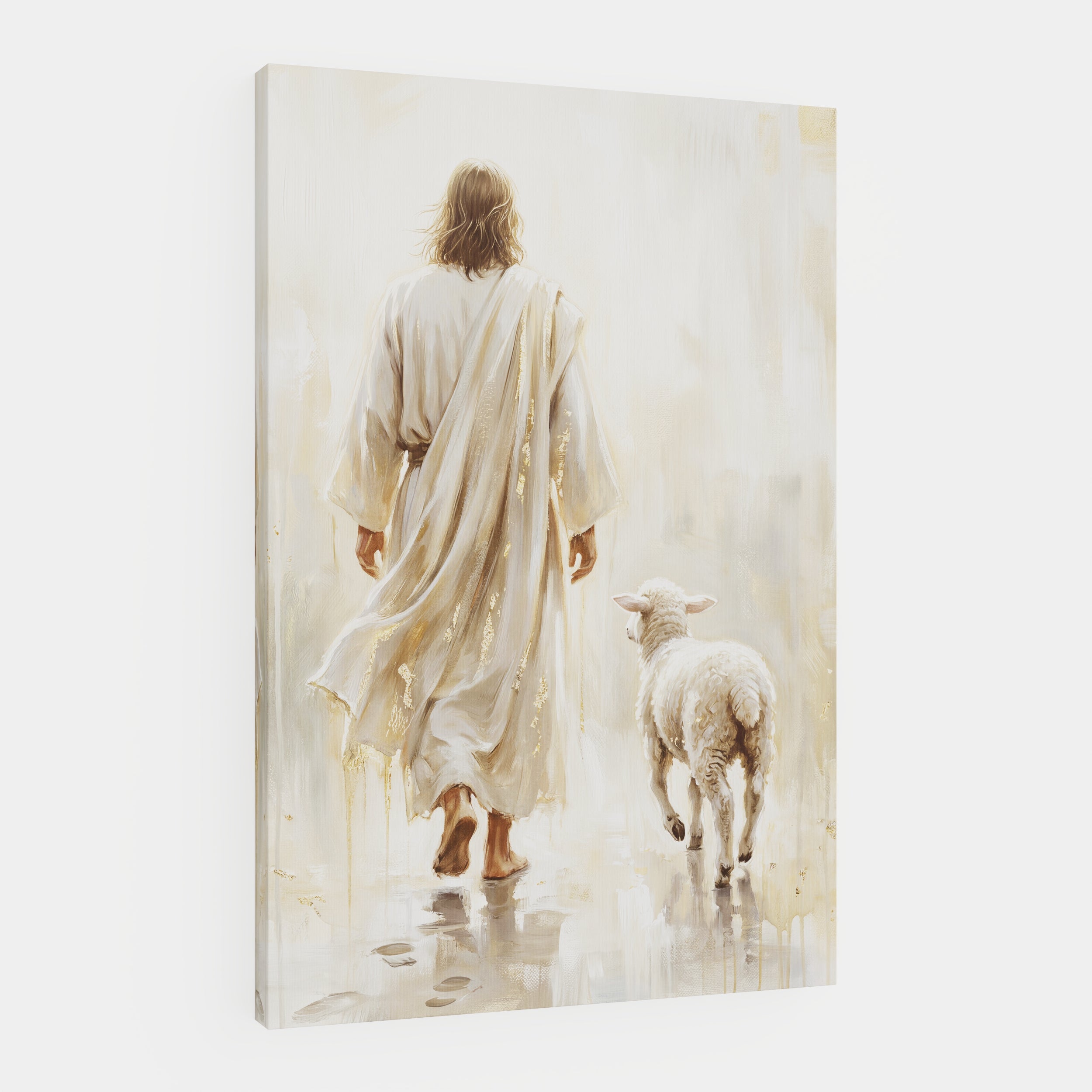 He Leads Me - Canvas