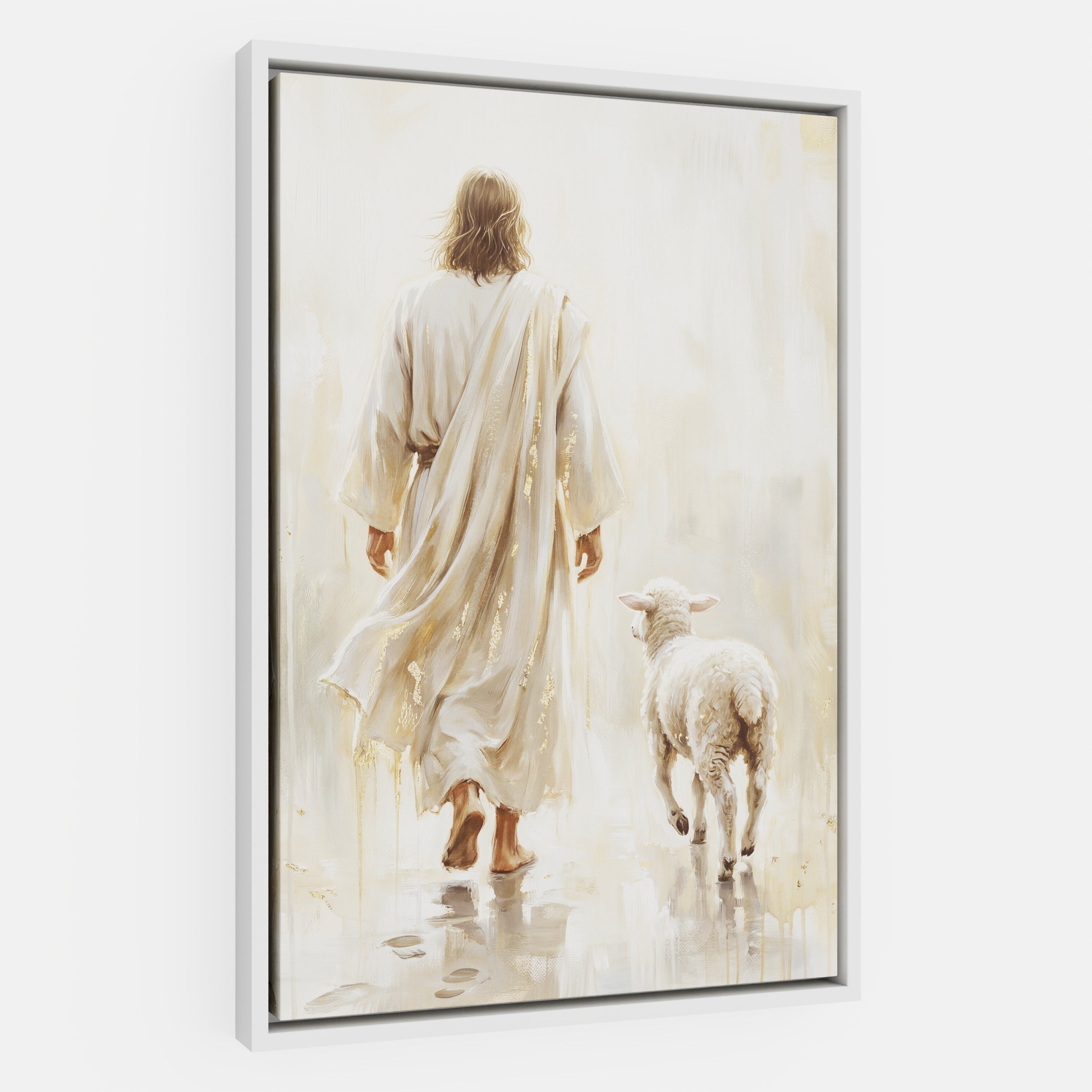 He Leads Me - Canvas