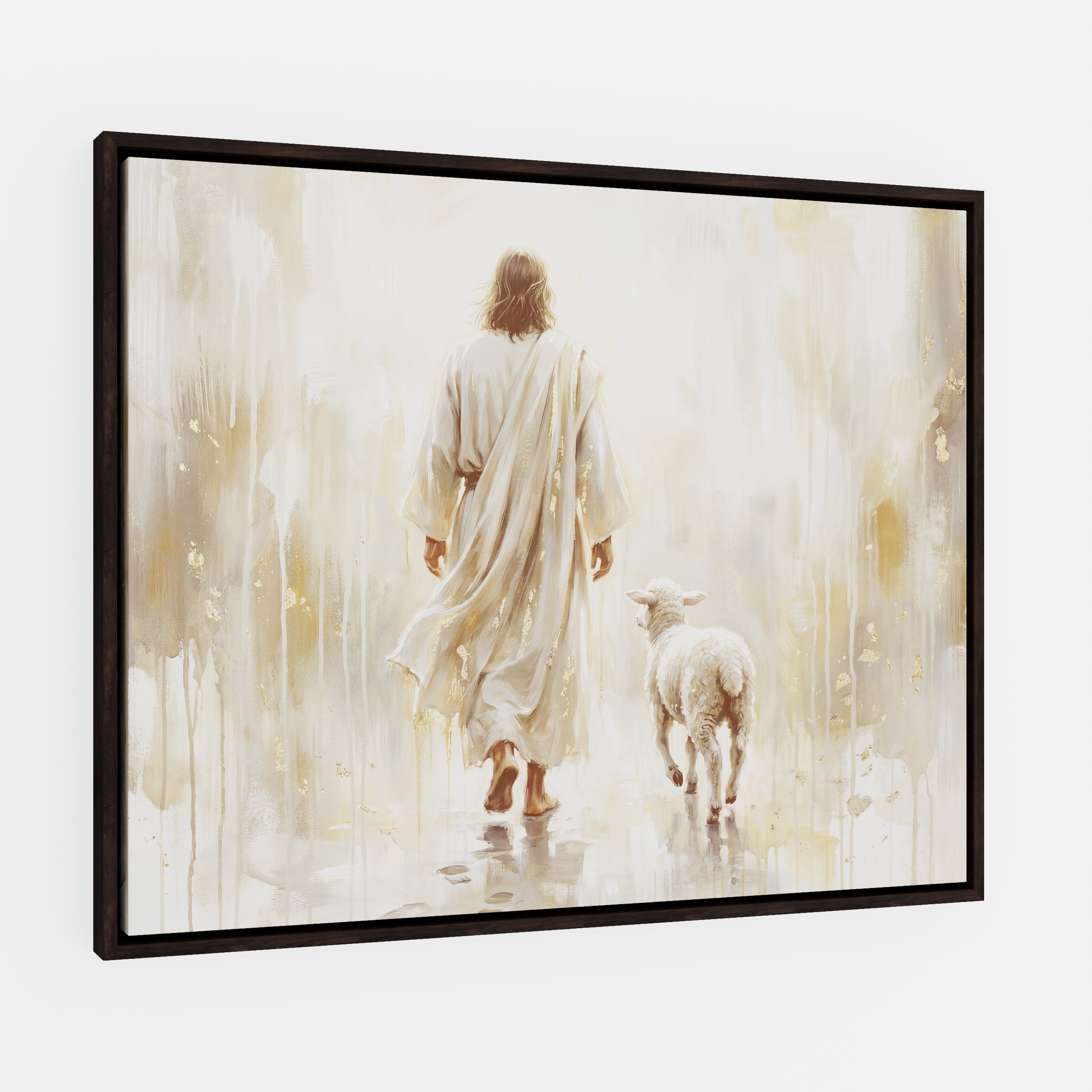 He Leads Me - Canvas