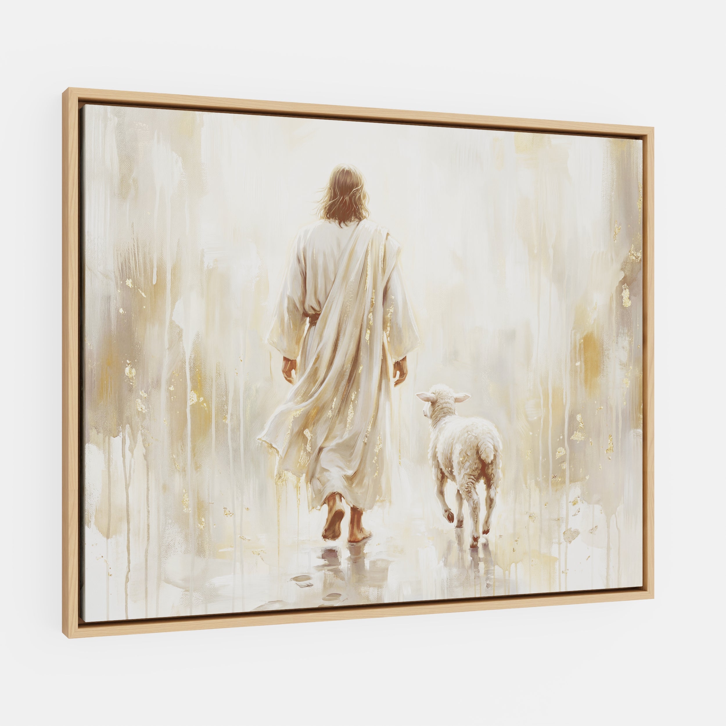 He Leads Me - Canvas