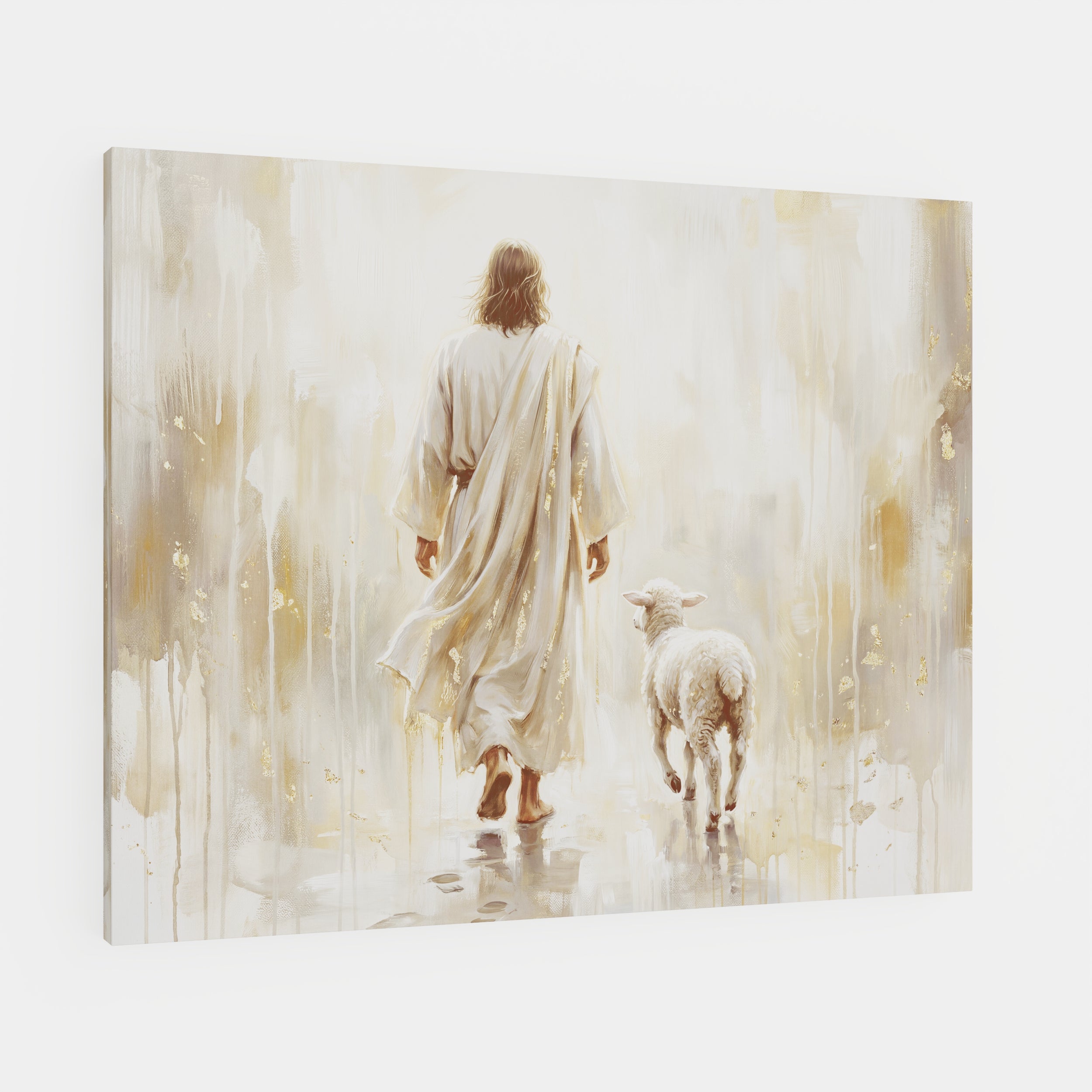 He Leads Me - Canvas