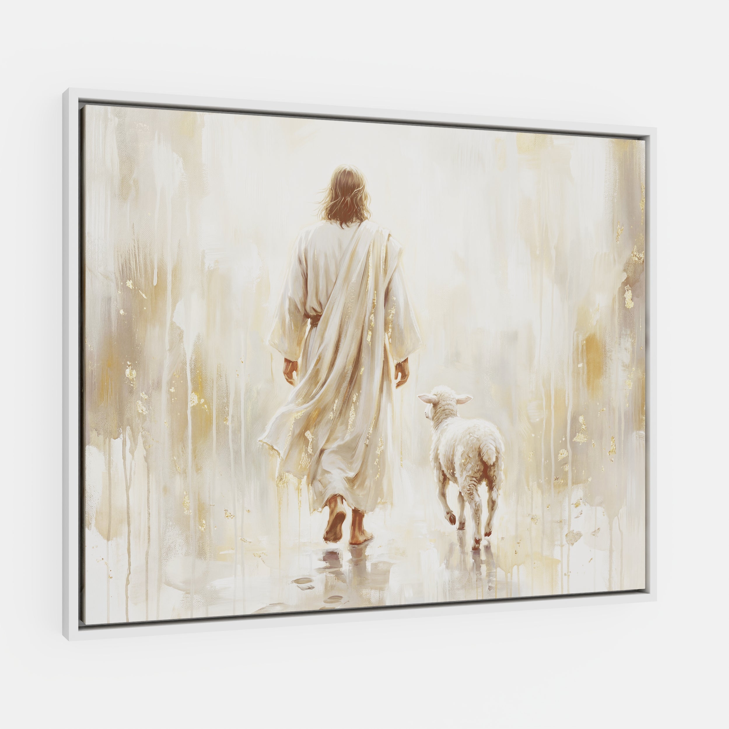 He Leads Me - Canvas