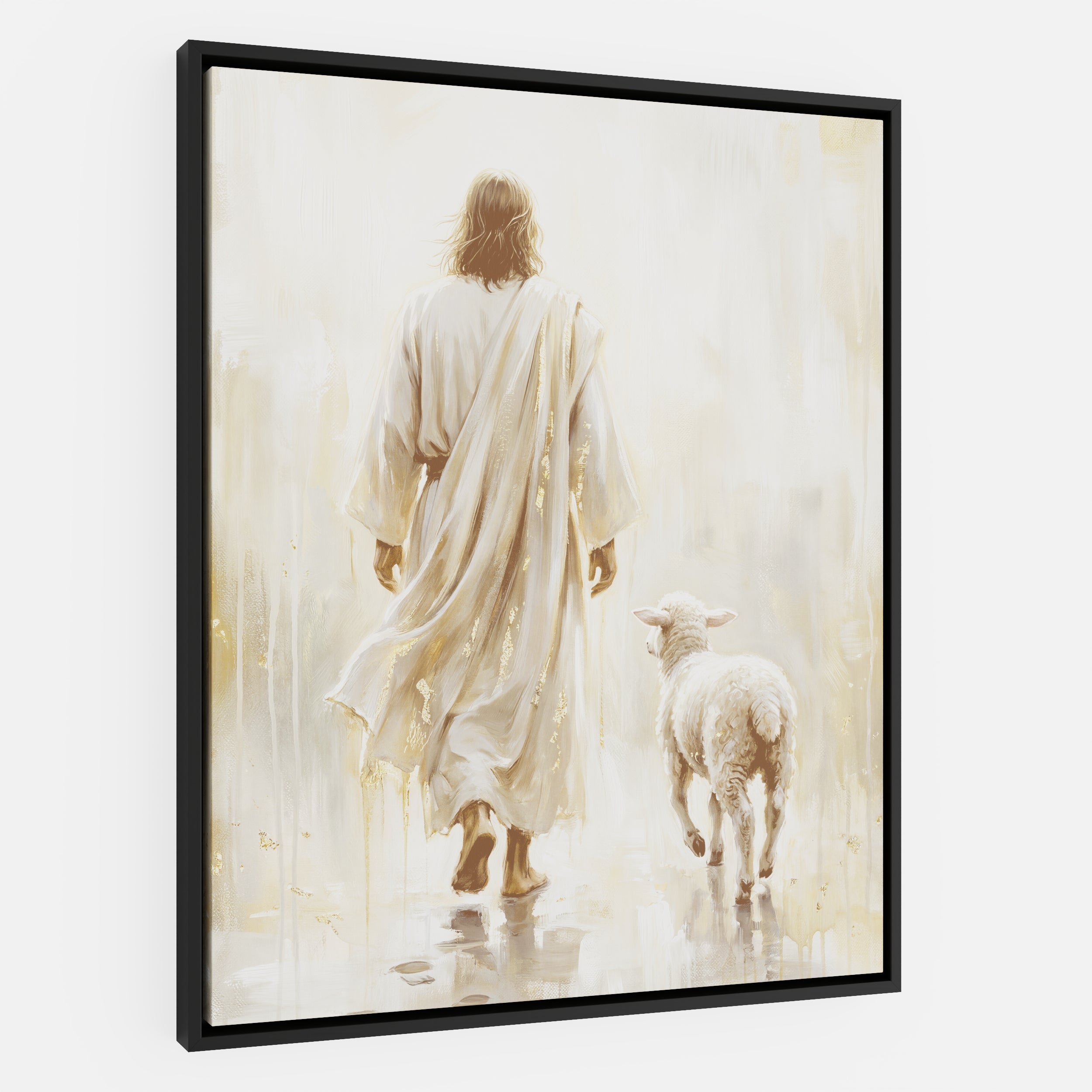 He Leads Me - Canvas