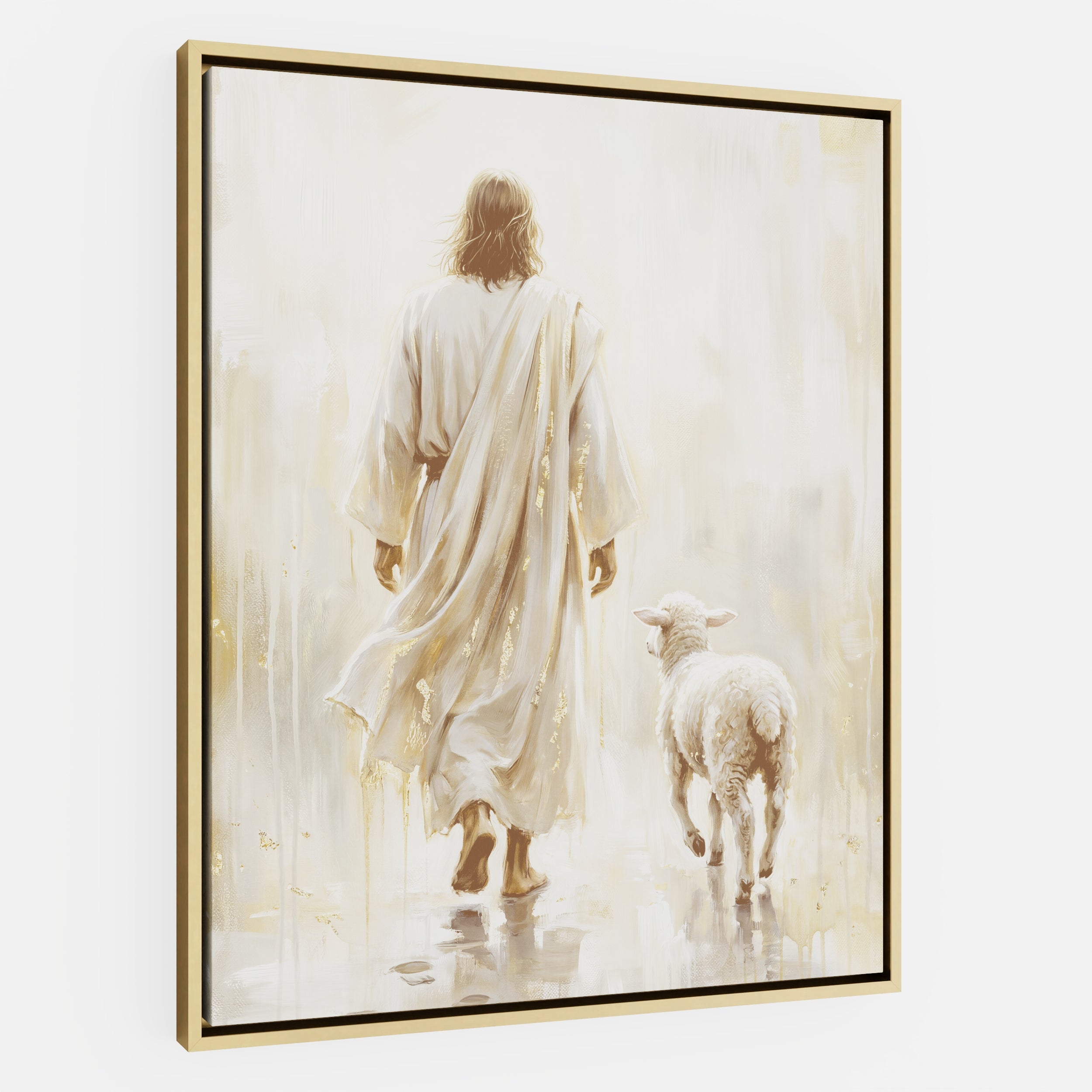 He Leads Me - Canvas