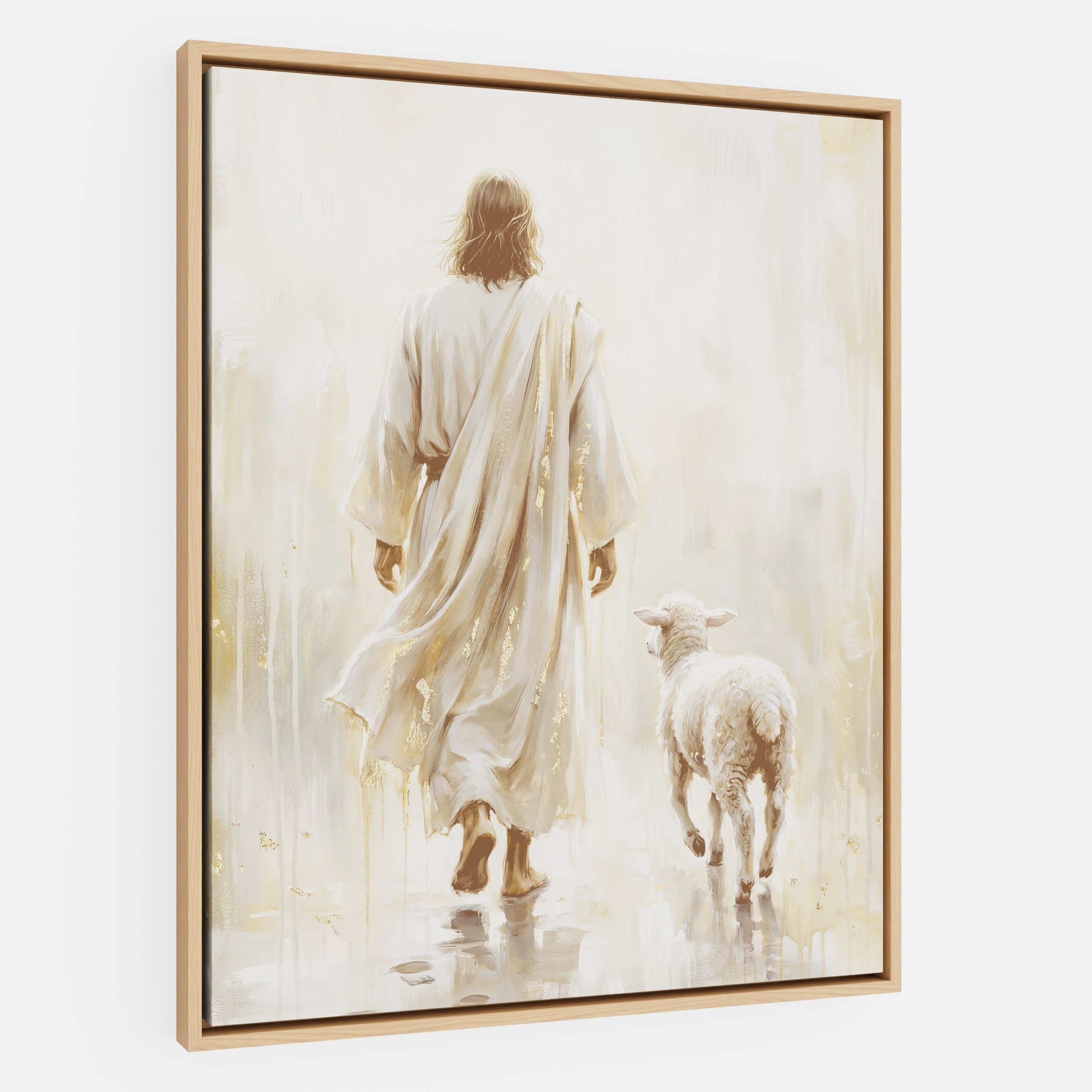 He Leads Me - Canvas