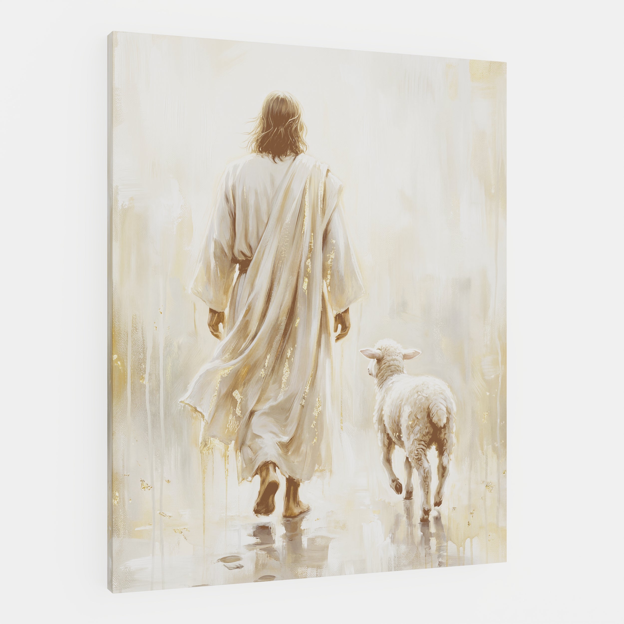 He Leads Me - Canvas