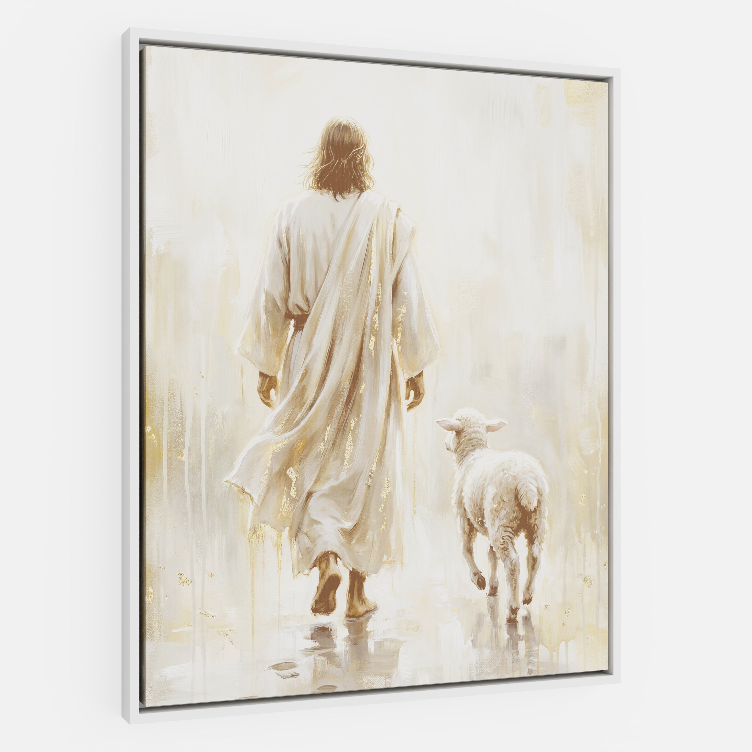 He Leads Me - Canvas