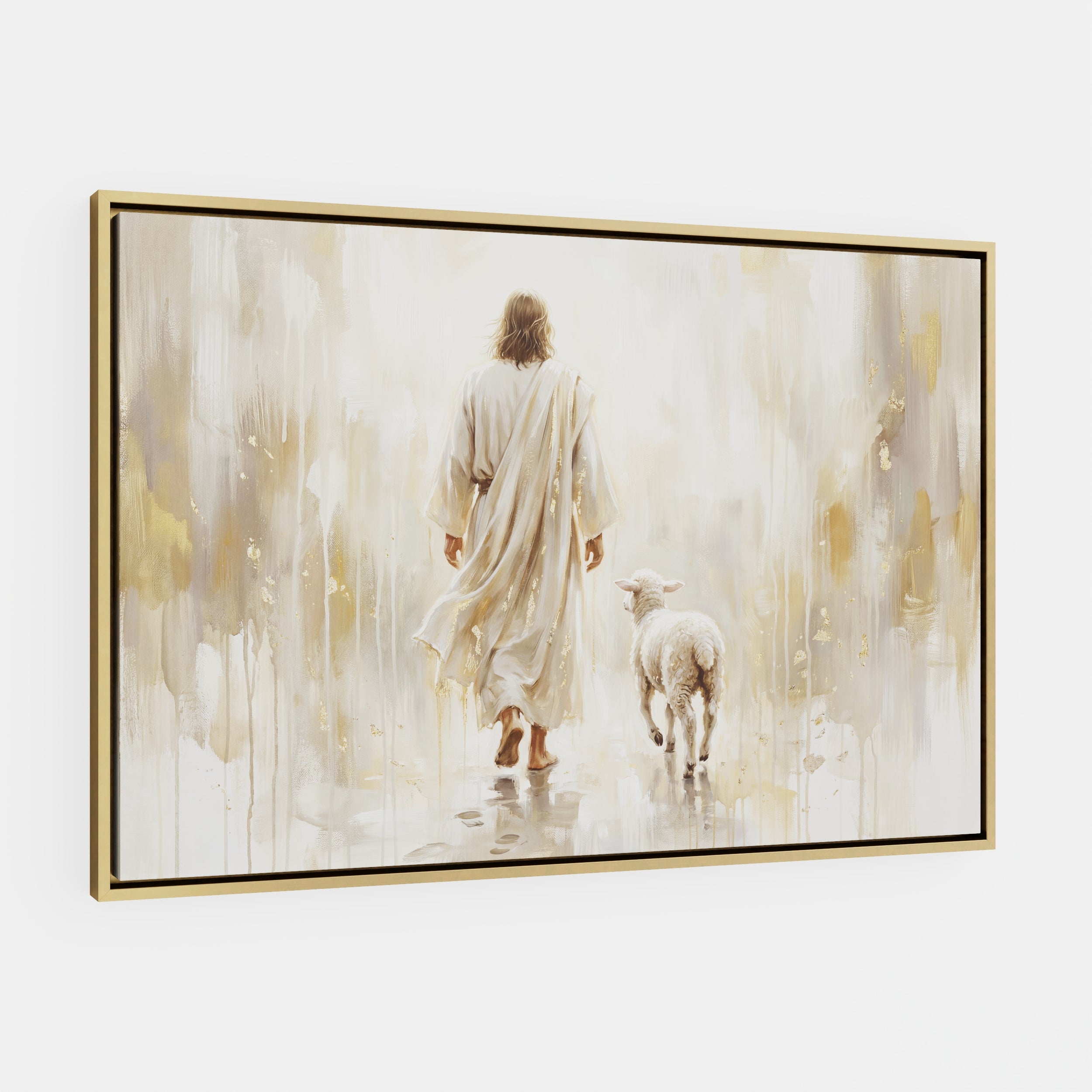 He Leads Me - Canvas