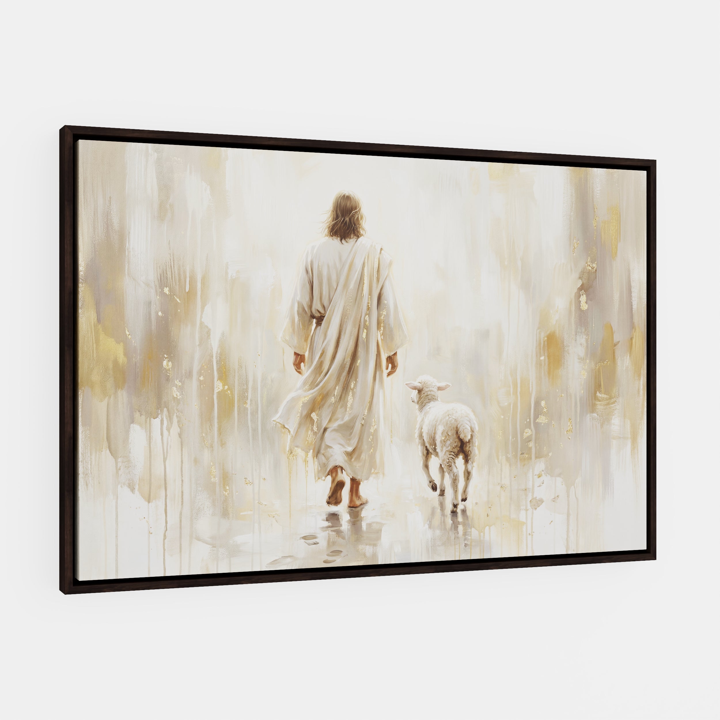 He Leads Me - Canvas