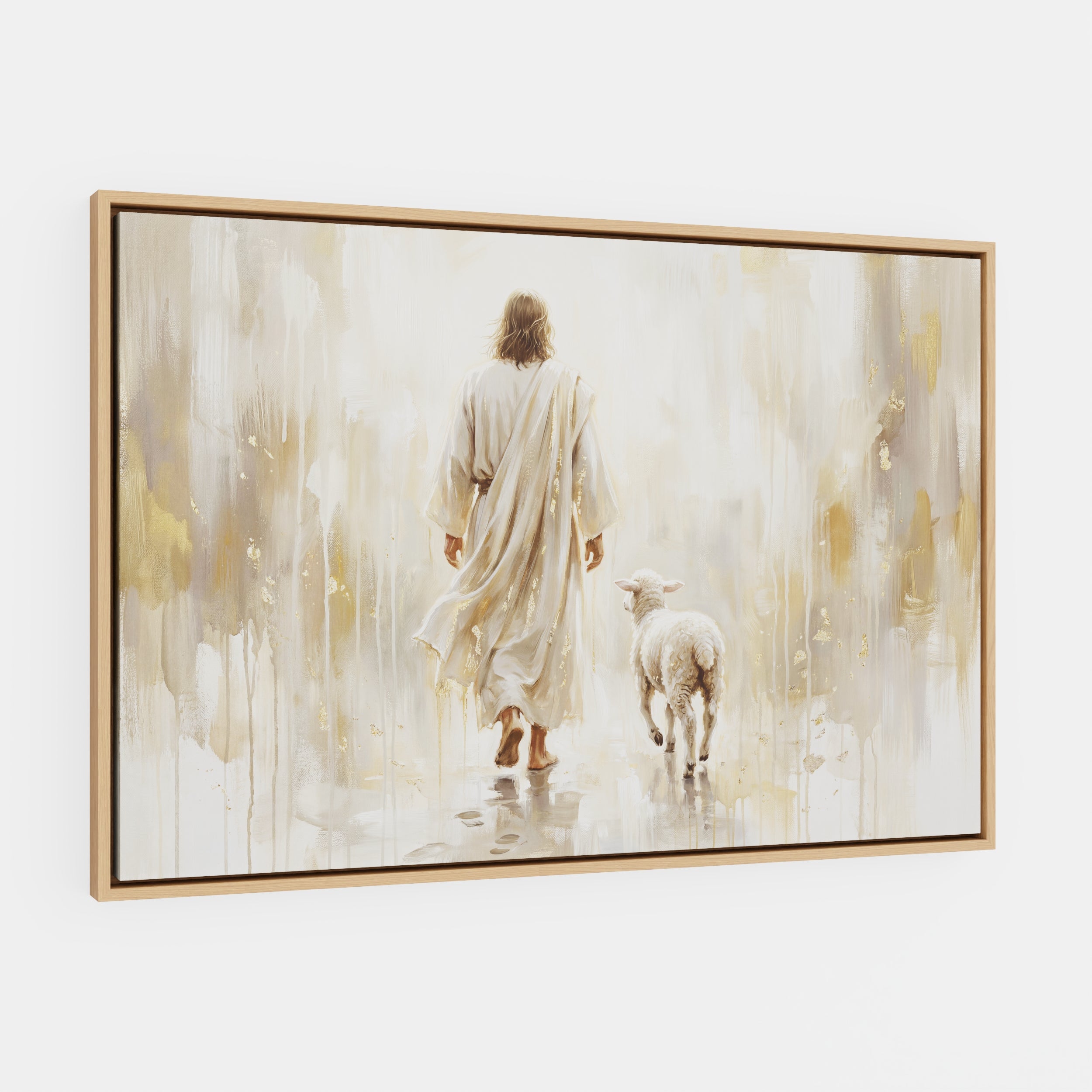 He Leads Me - Canvas