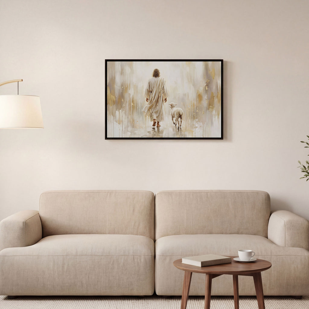 He Leads Me - Canvas