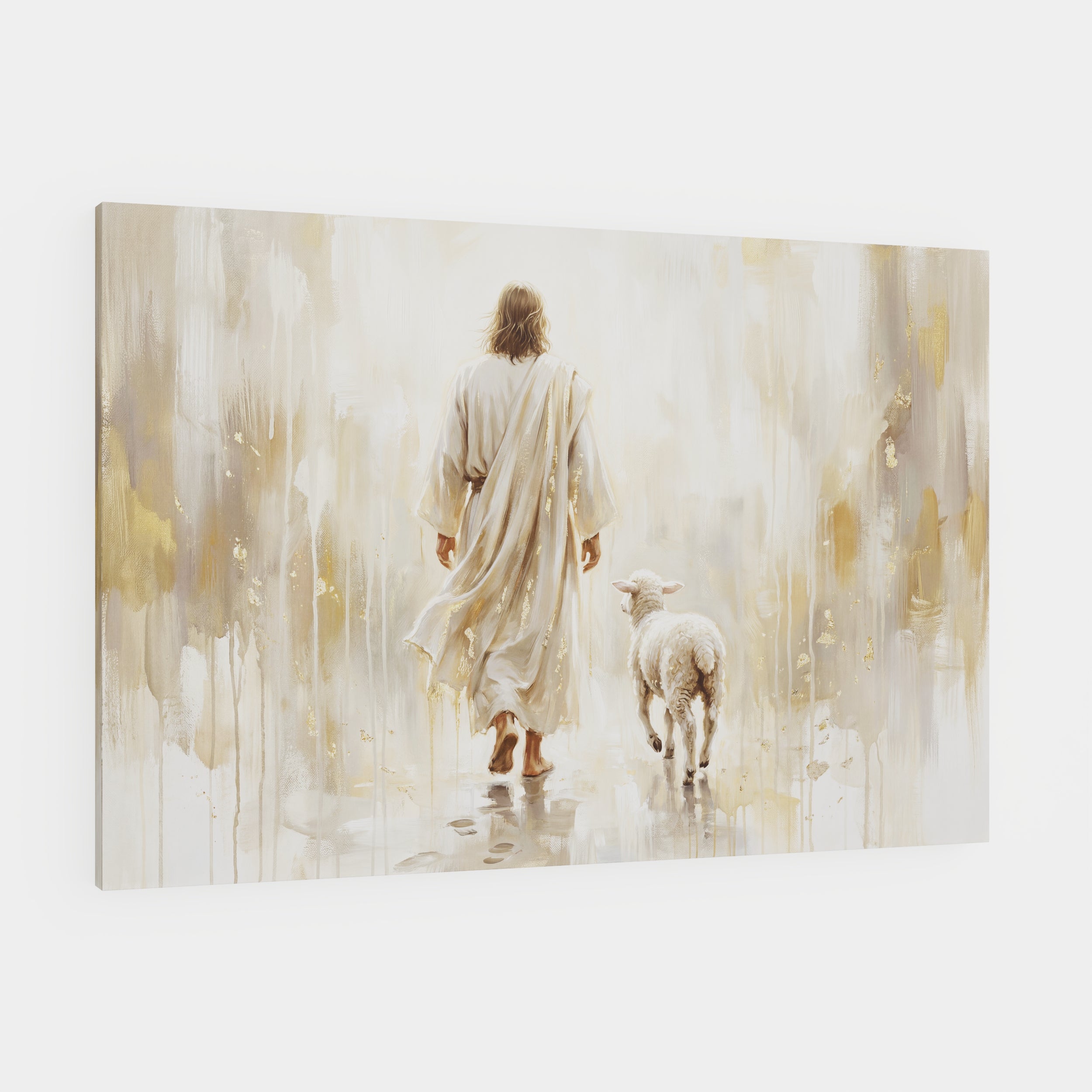 He Leads Me - Canvas