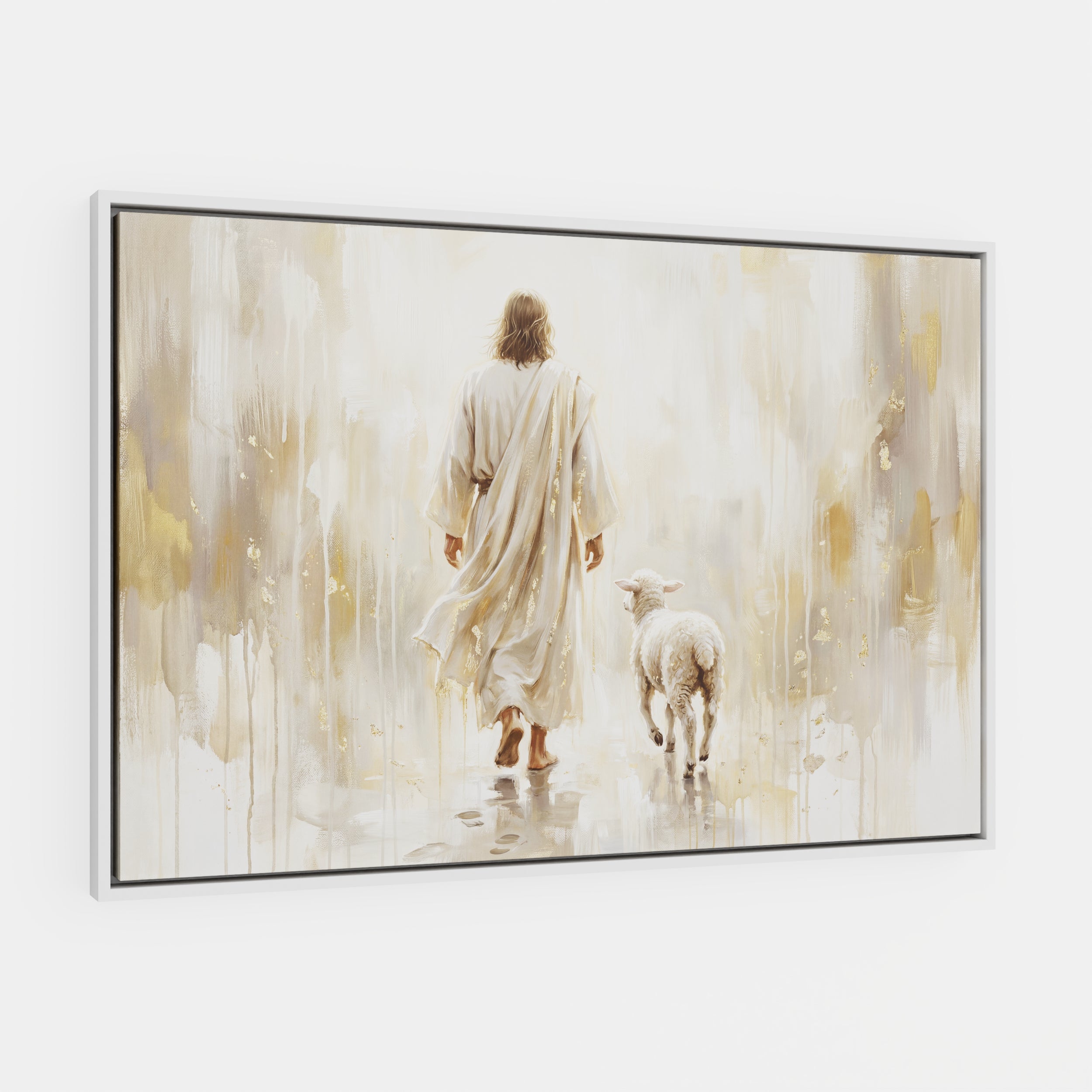 He Leads Me - Canvas