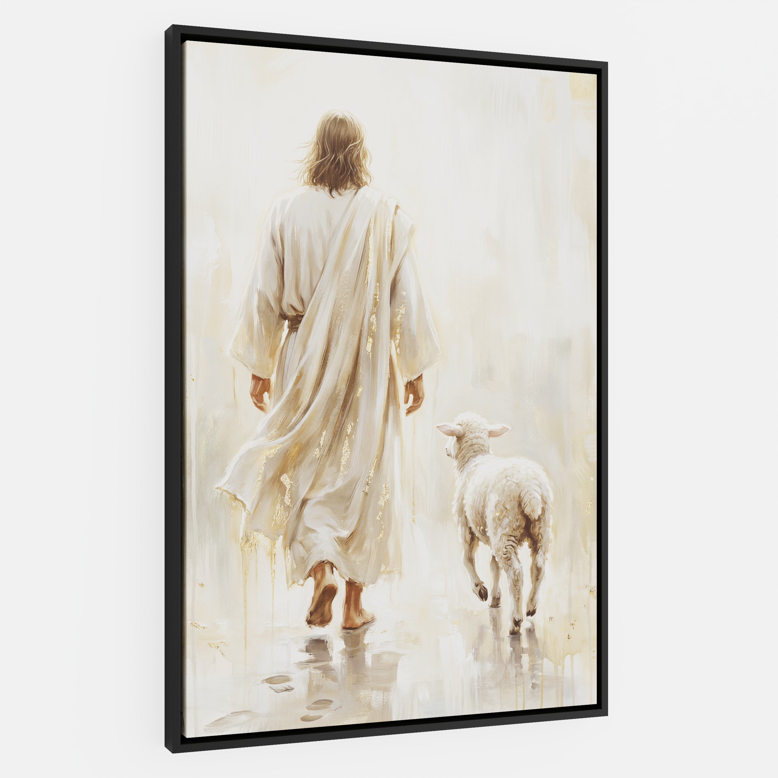 He Leads Me - Canvas