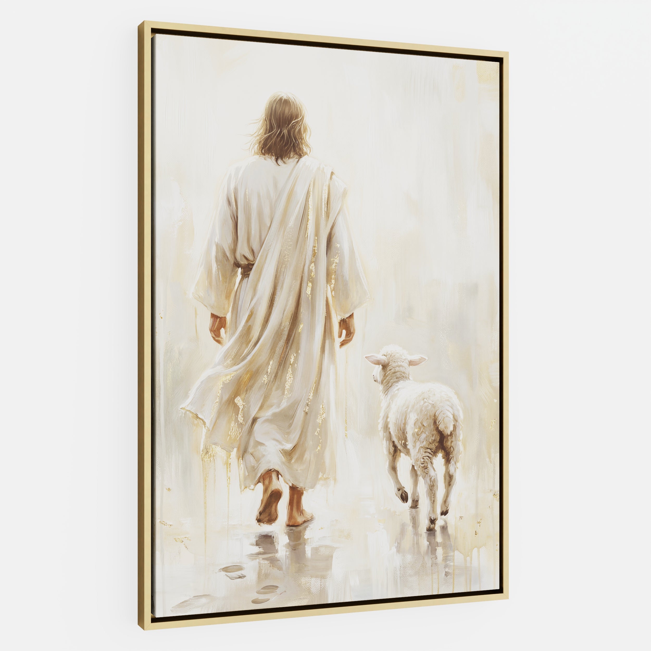 He Leads Me - Canvas