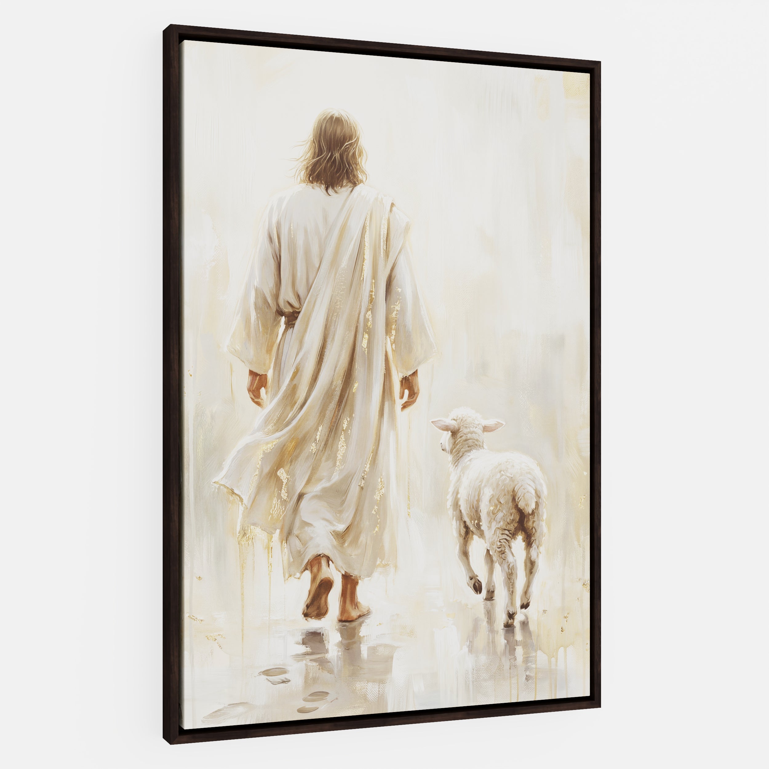 He Leads Me - Canvas