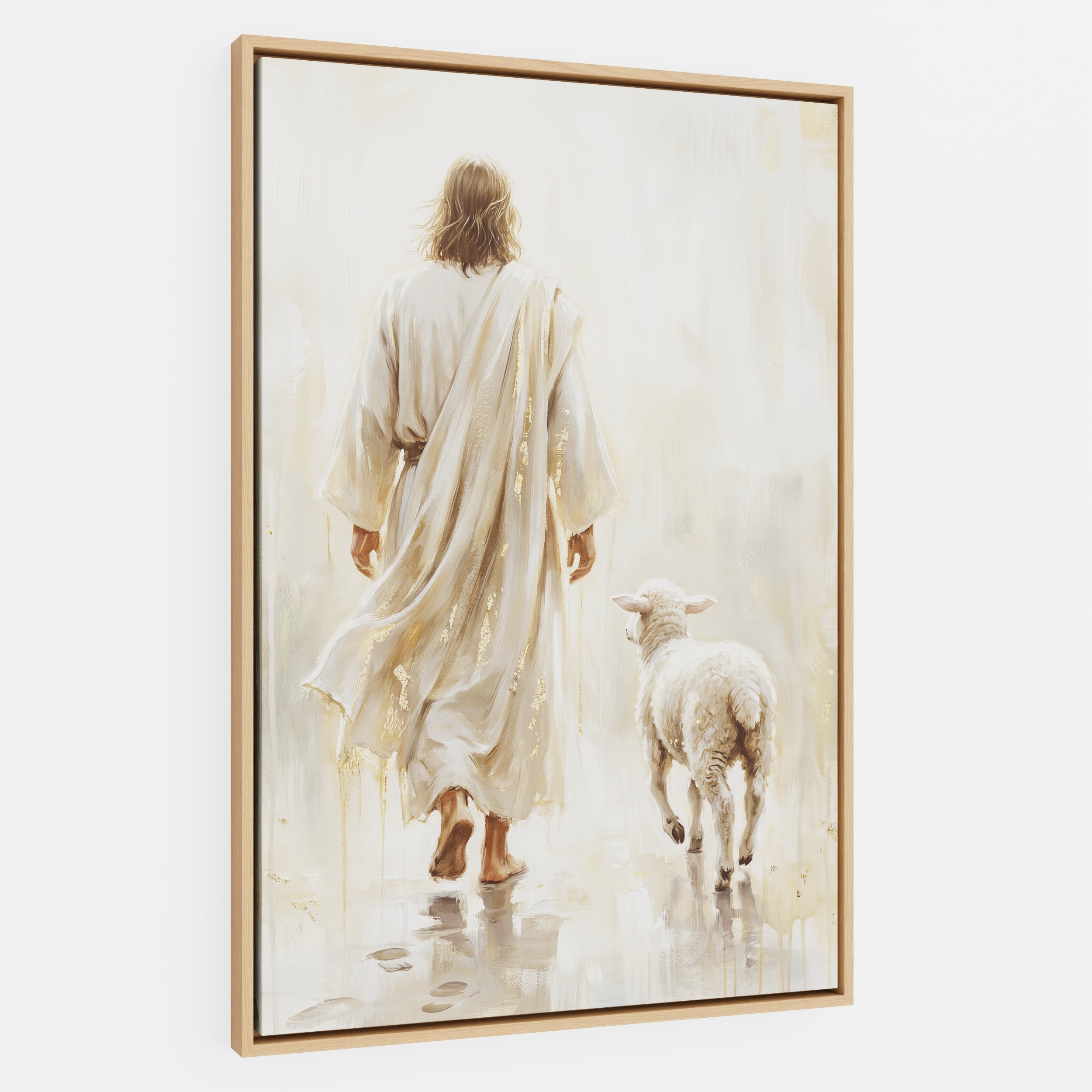 He Leads Me - Canvas