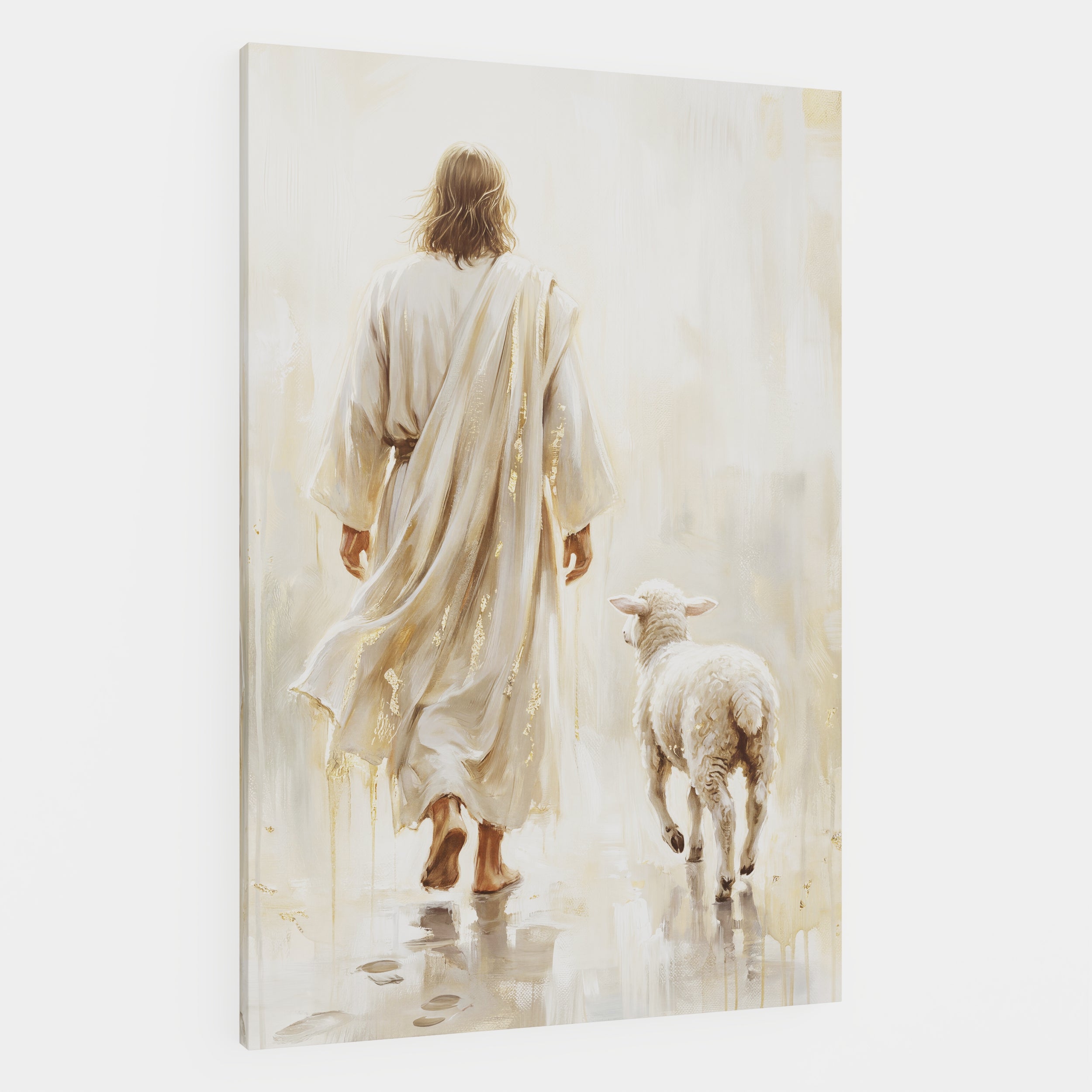 He Leads Me - Canvas