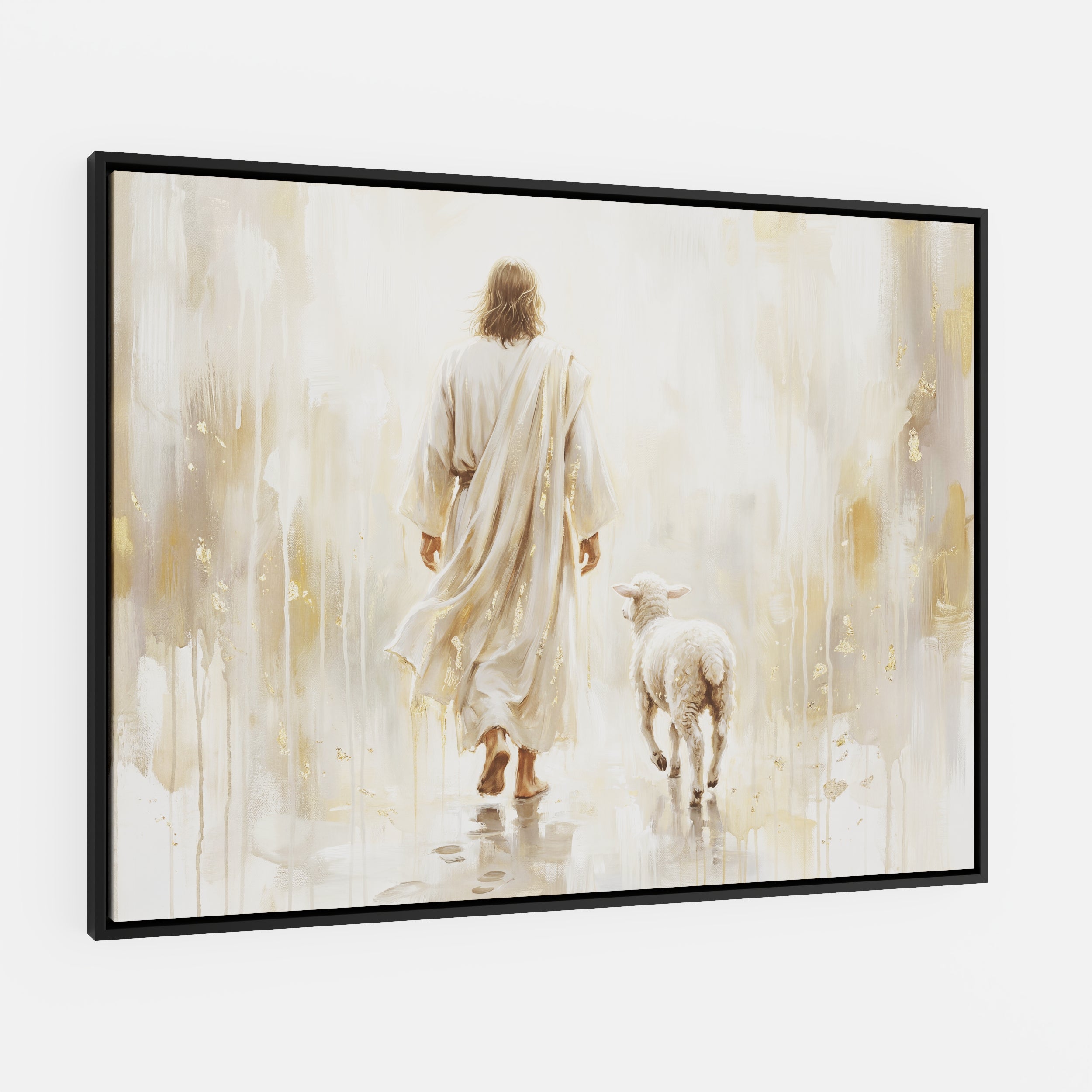 He Leads Me - Canvas