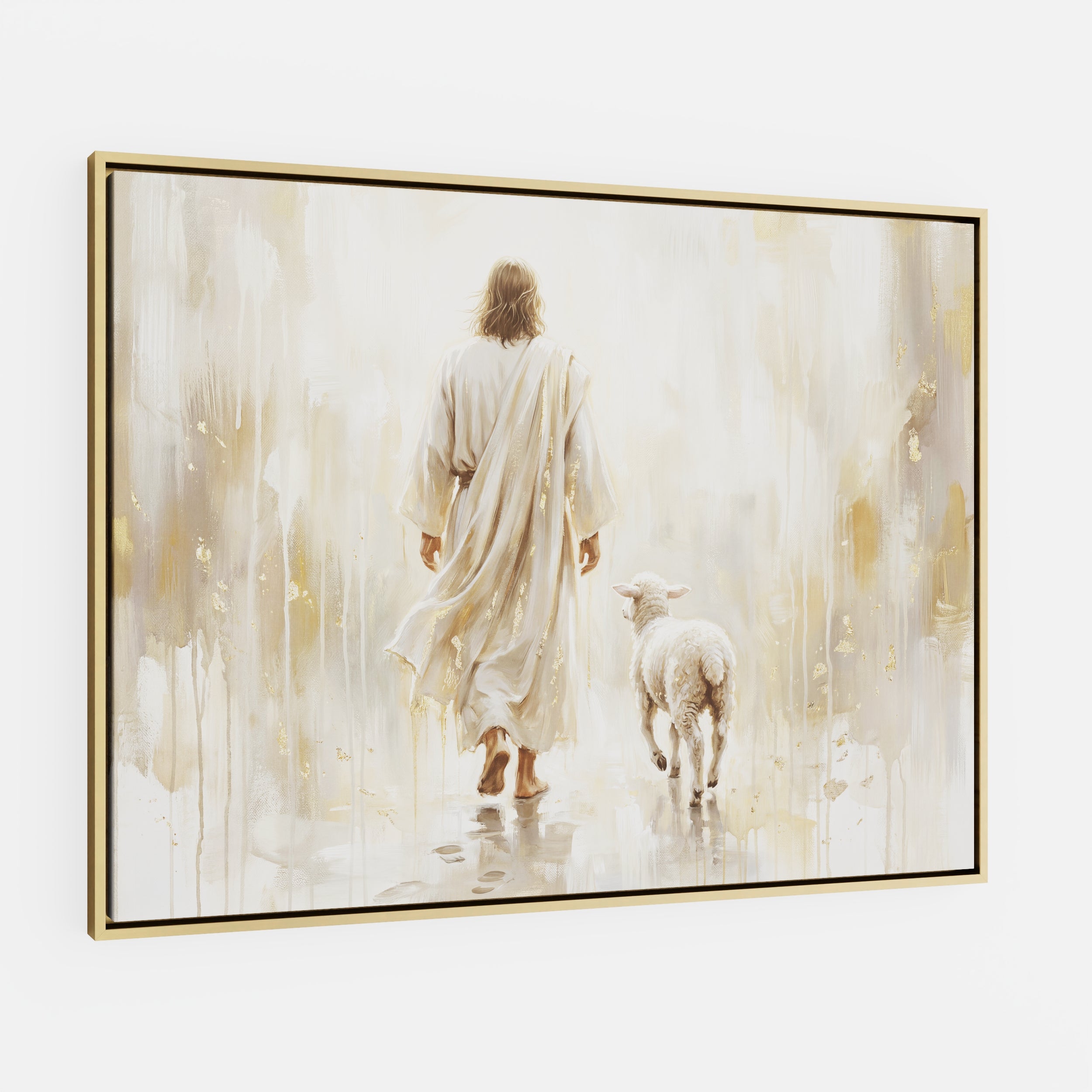 He Leads Me - Canvas