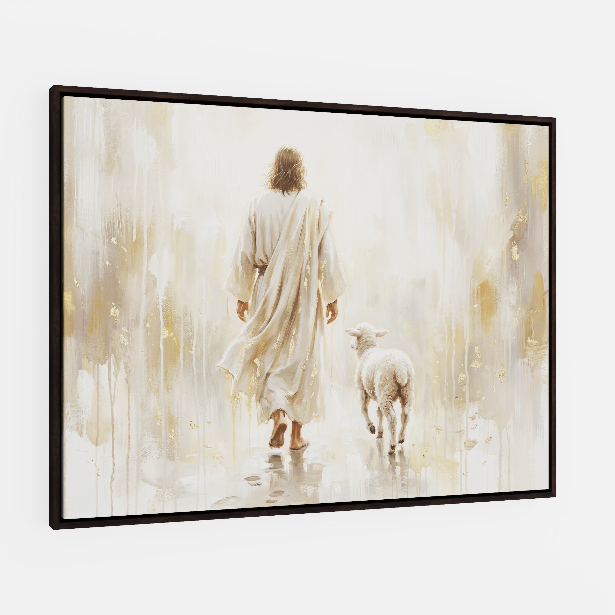 He Leads Me - Canvas