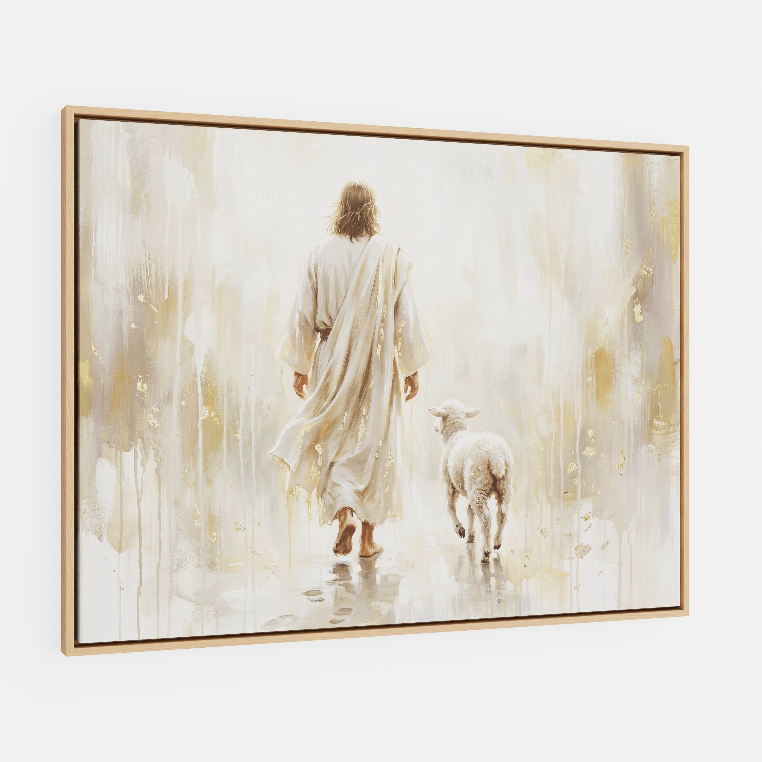 He Leads Me - Canvas