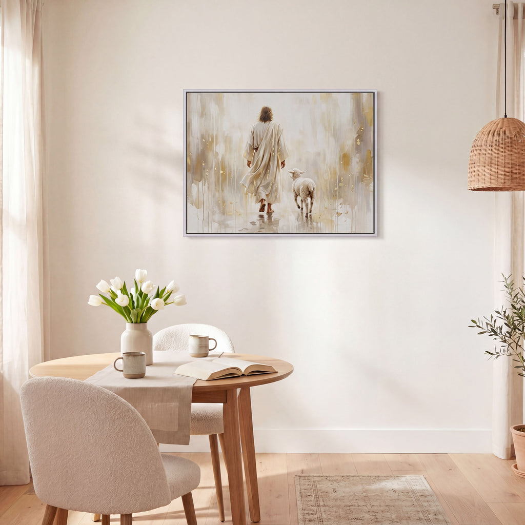 He Leads Me - Canvas