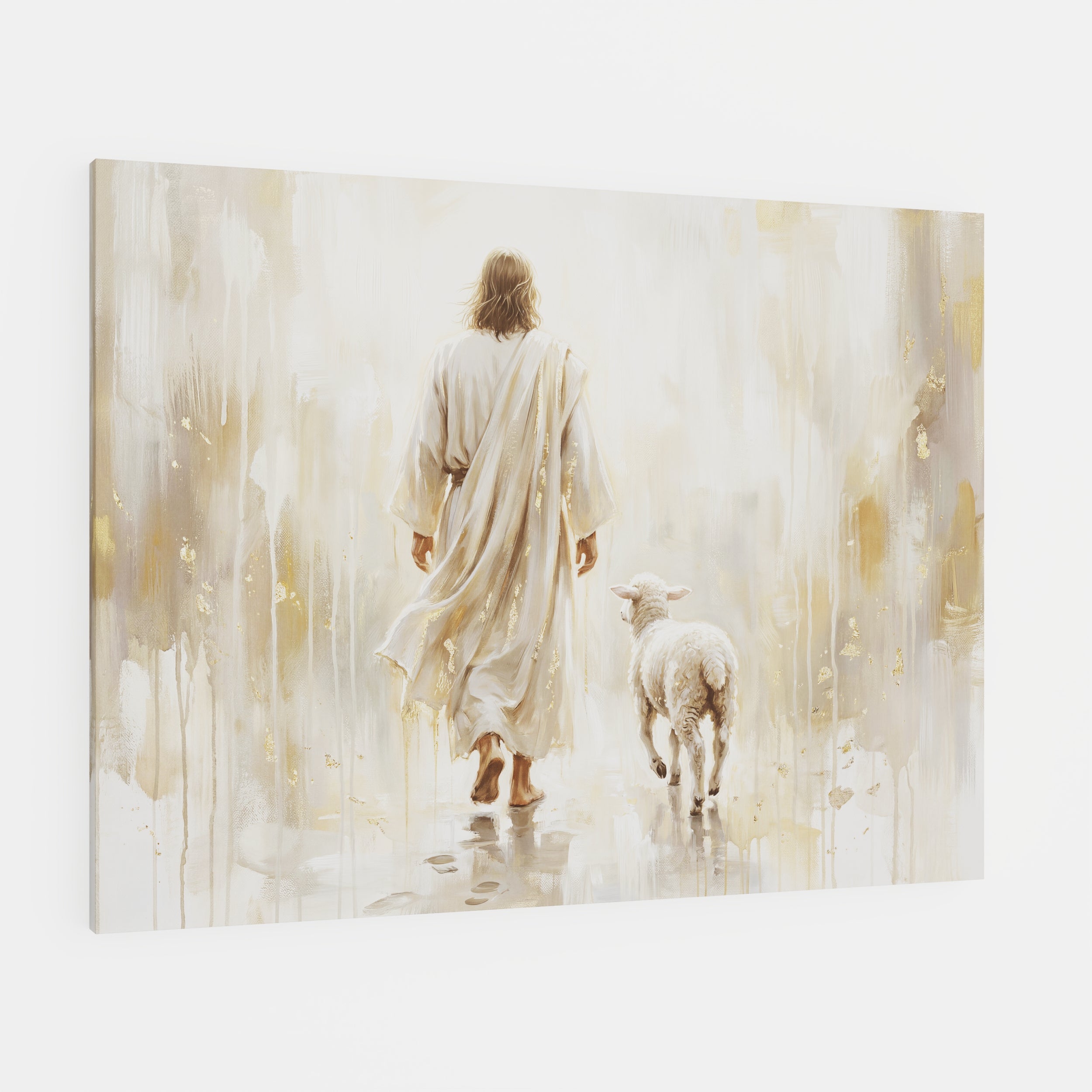 He Leads Me - Canvas