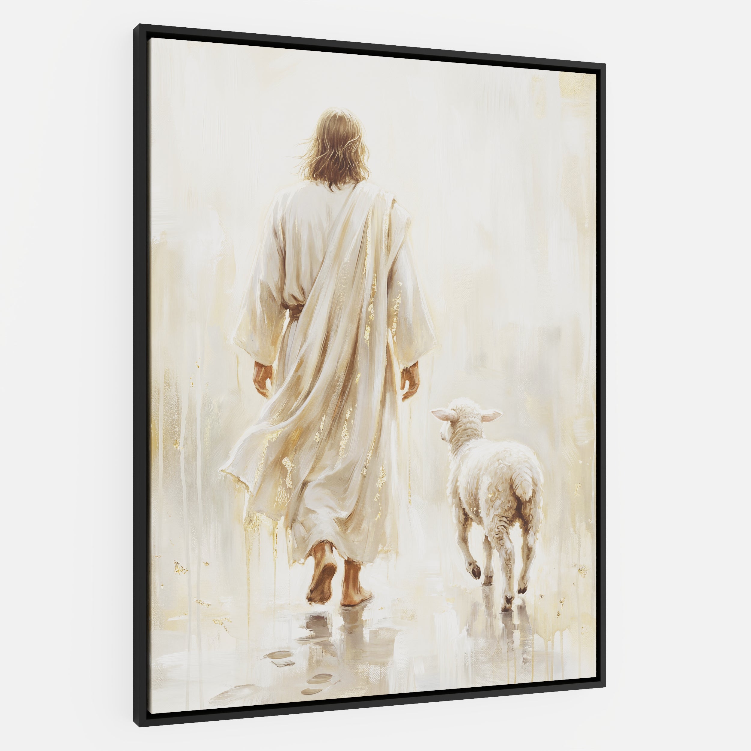 He Leads Me - Canvas