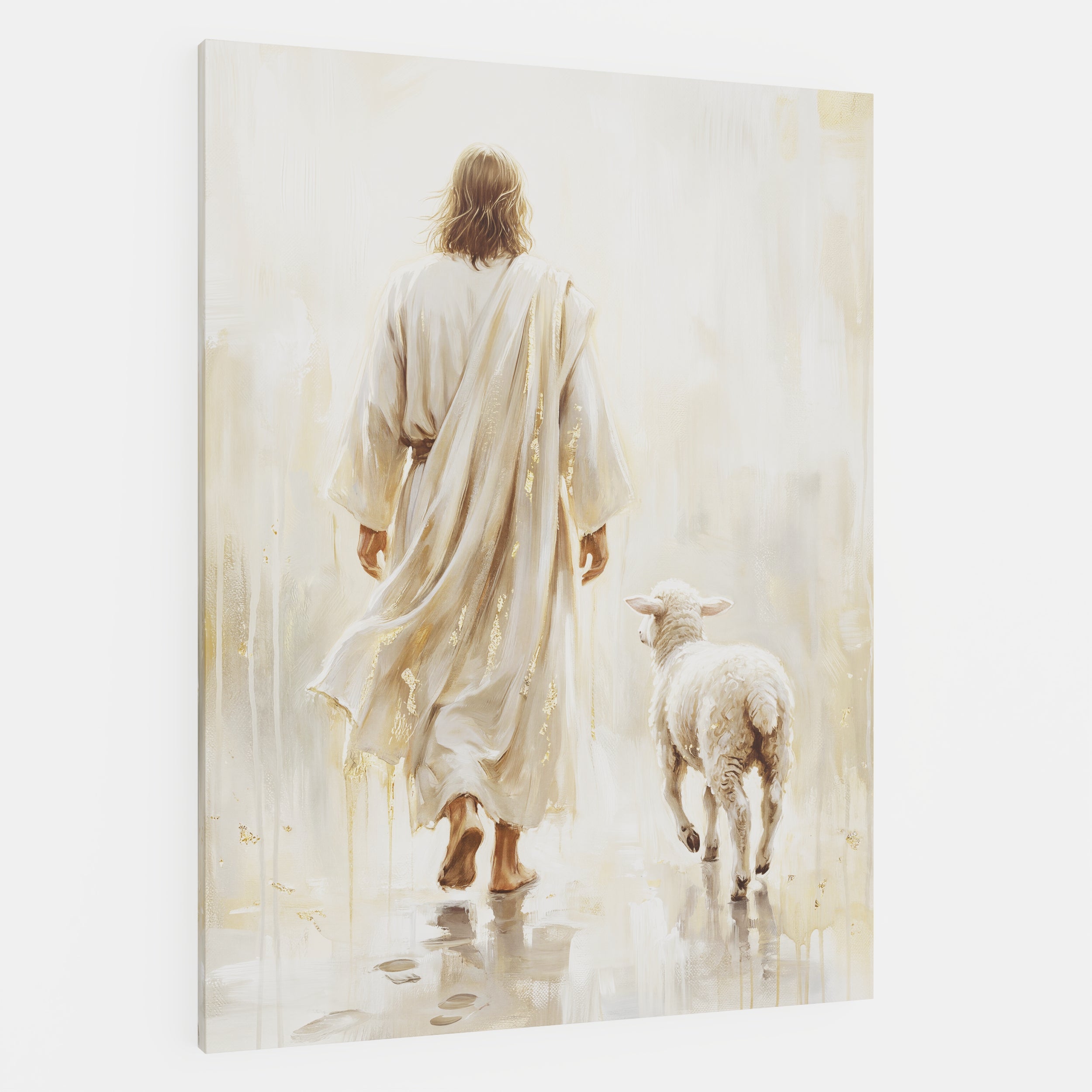 He Leads Me - Canvas