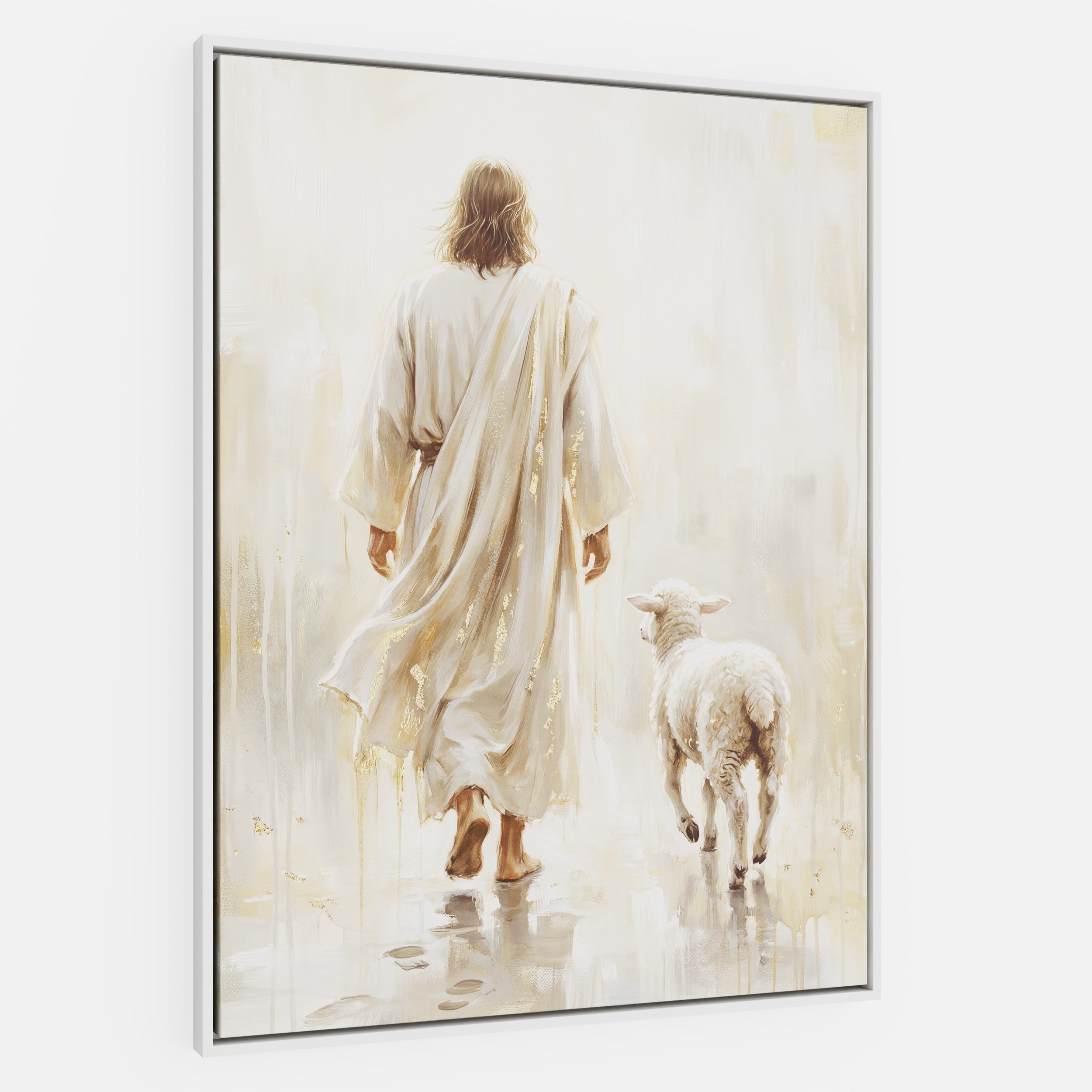 He Leads Me - Canvas