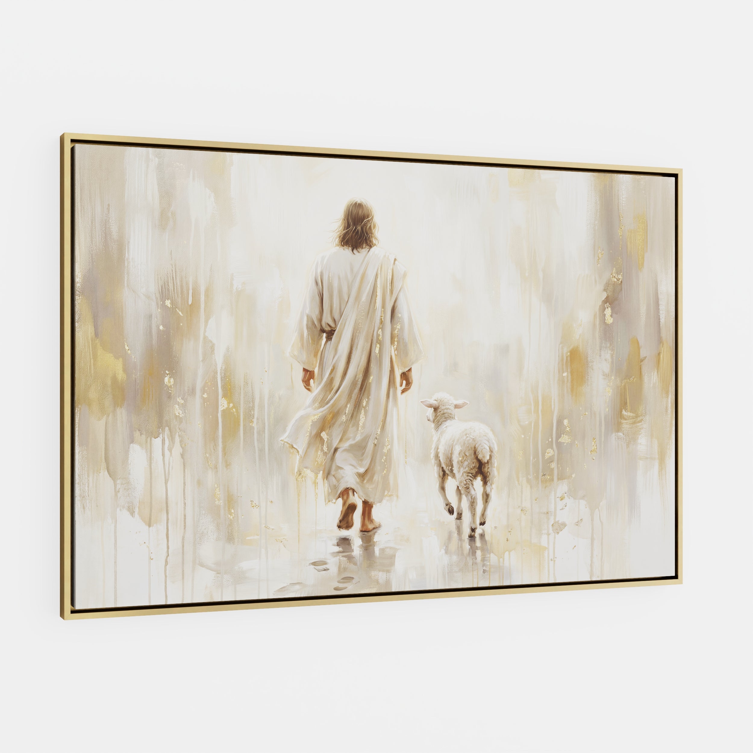 He Leads Me - Canvas