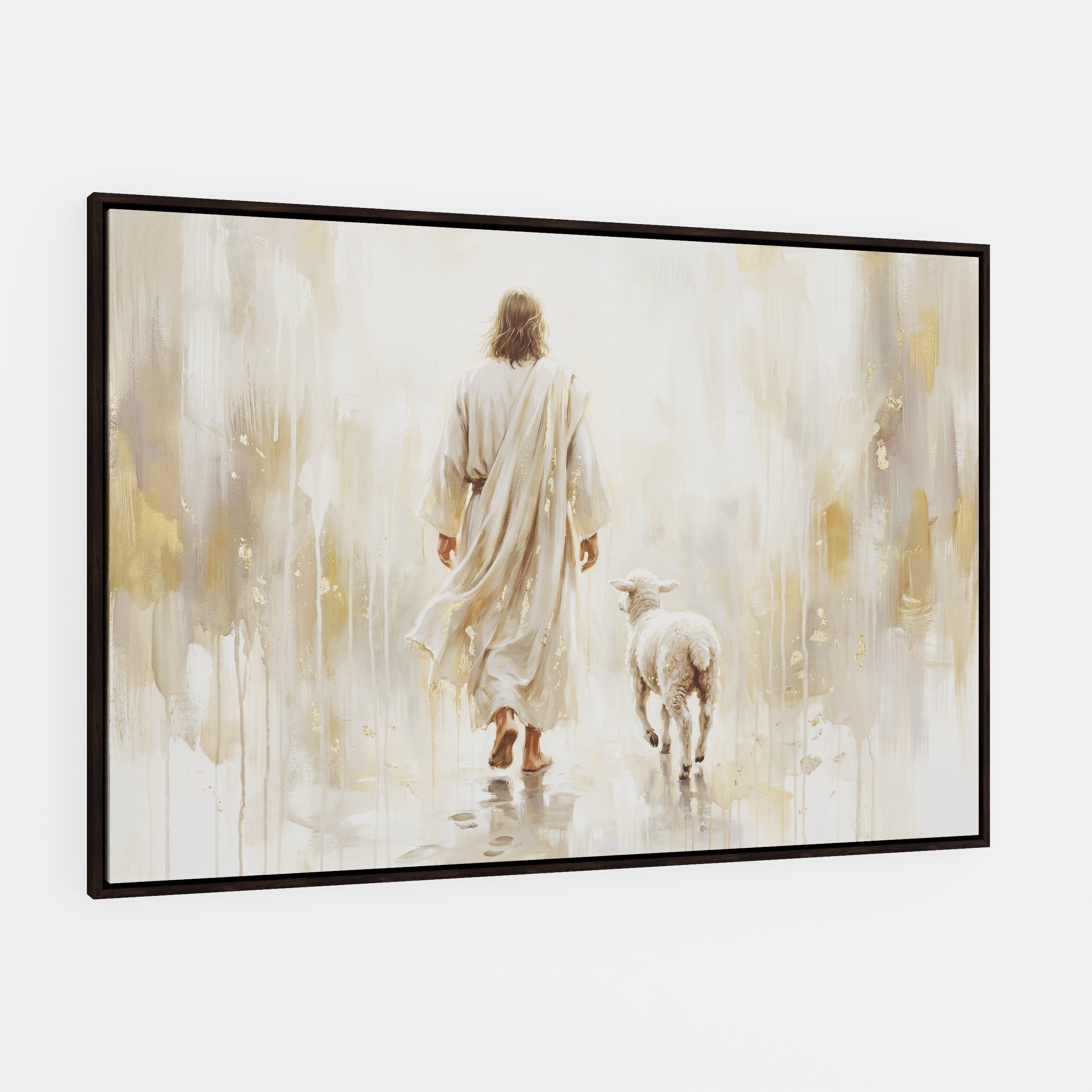 He Leads Me - Canvas