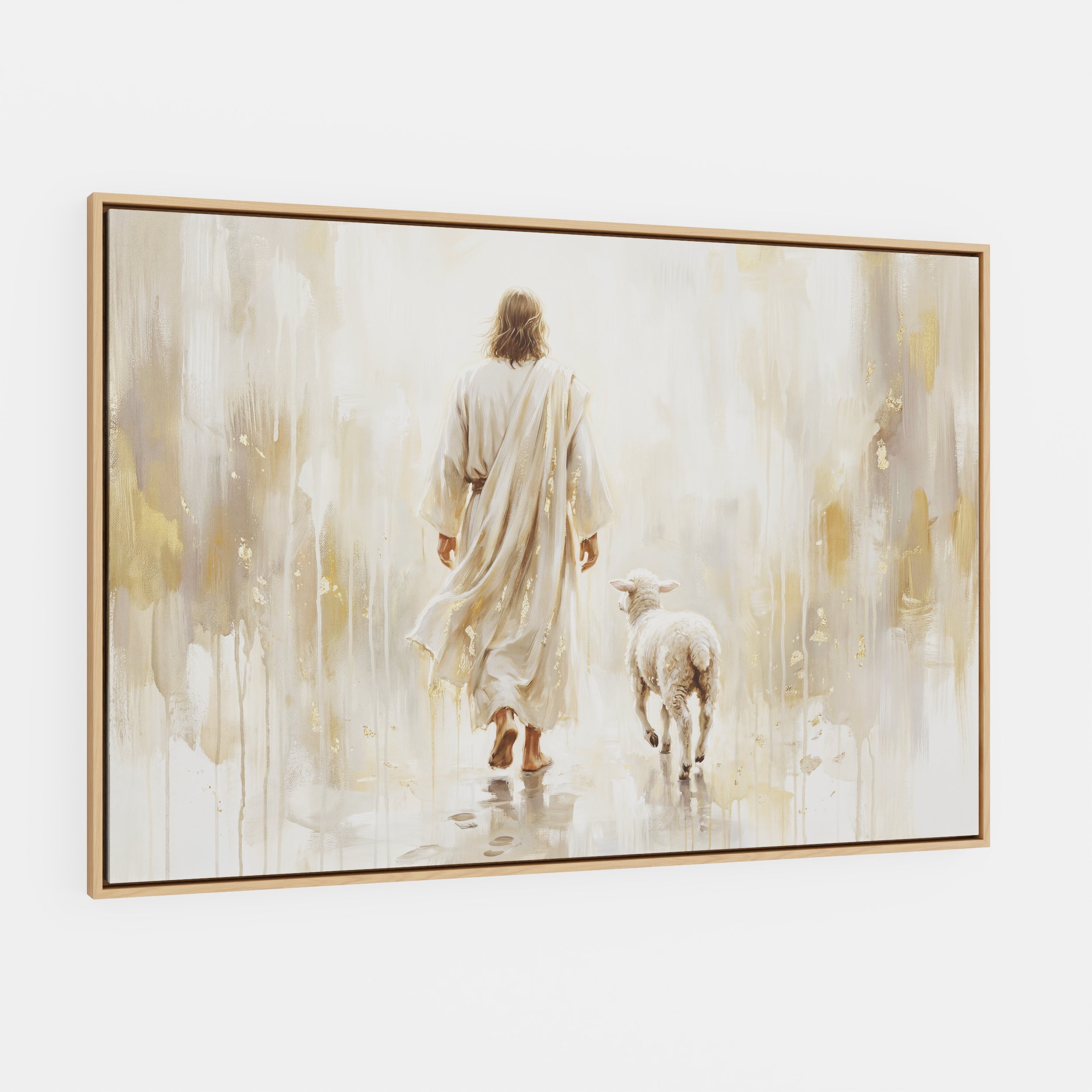 He Leads Me - Canvas