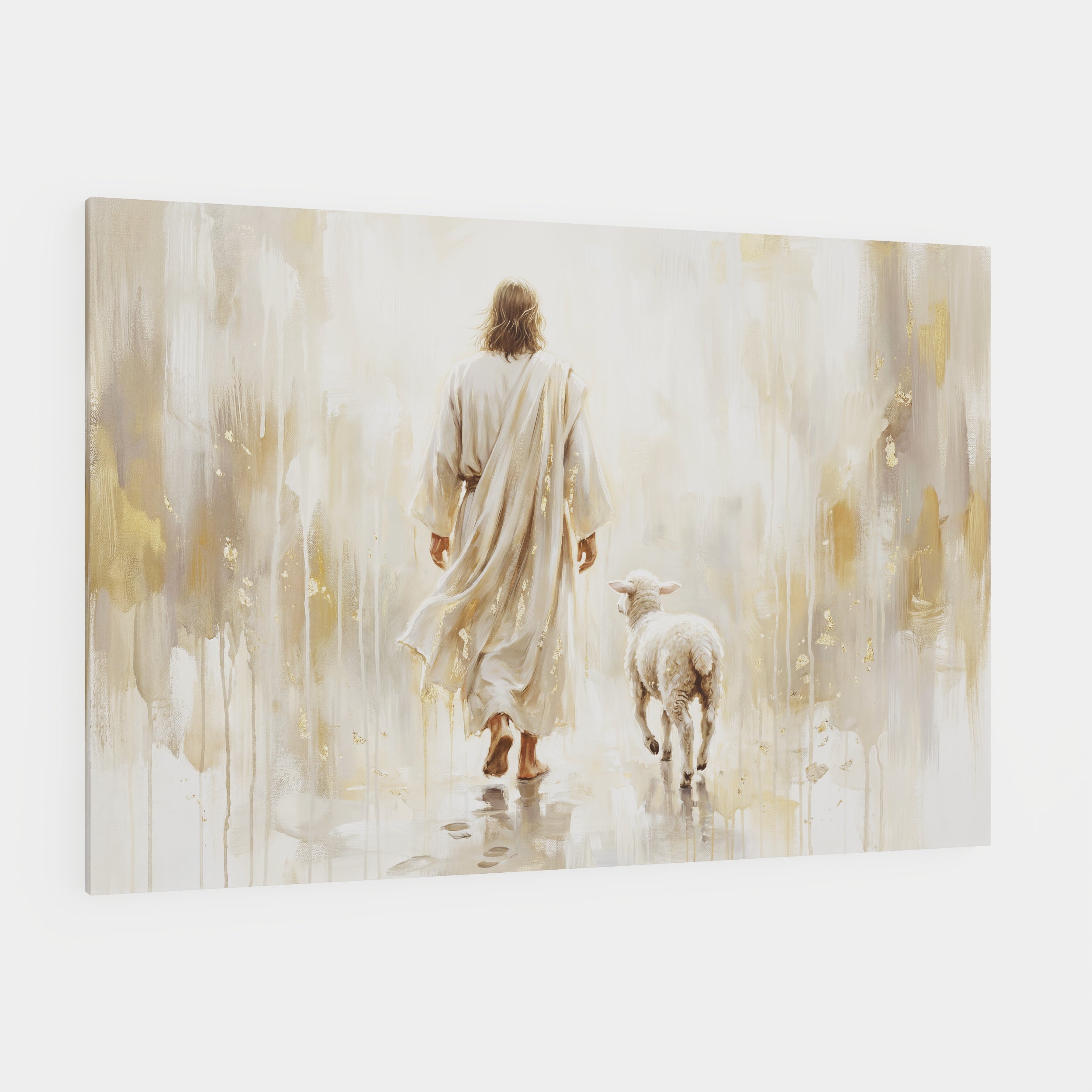 He Leads Me - Canvas