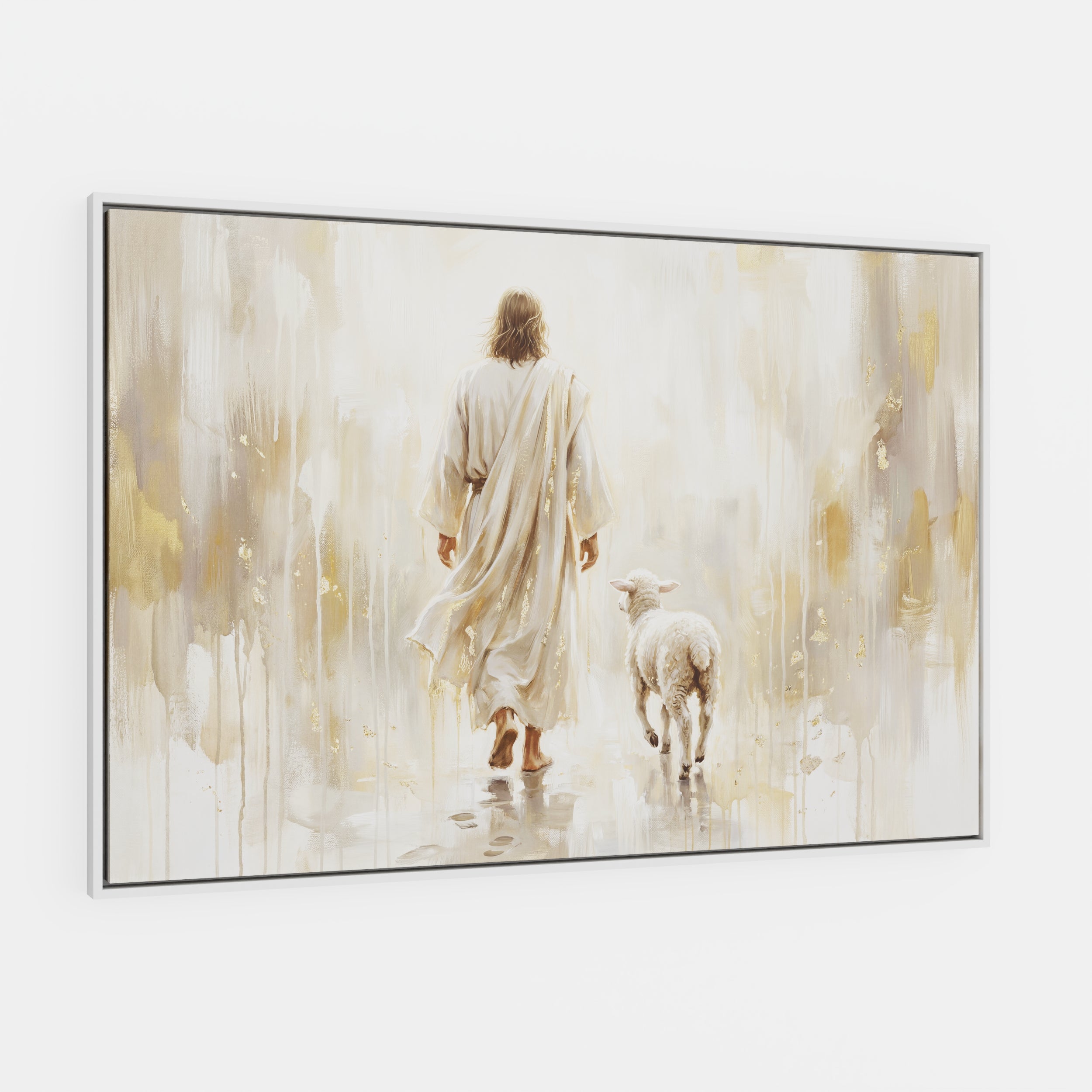 He Leads Me - Canvas