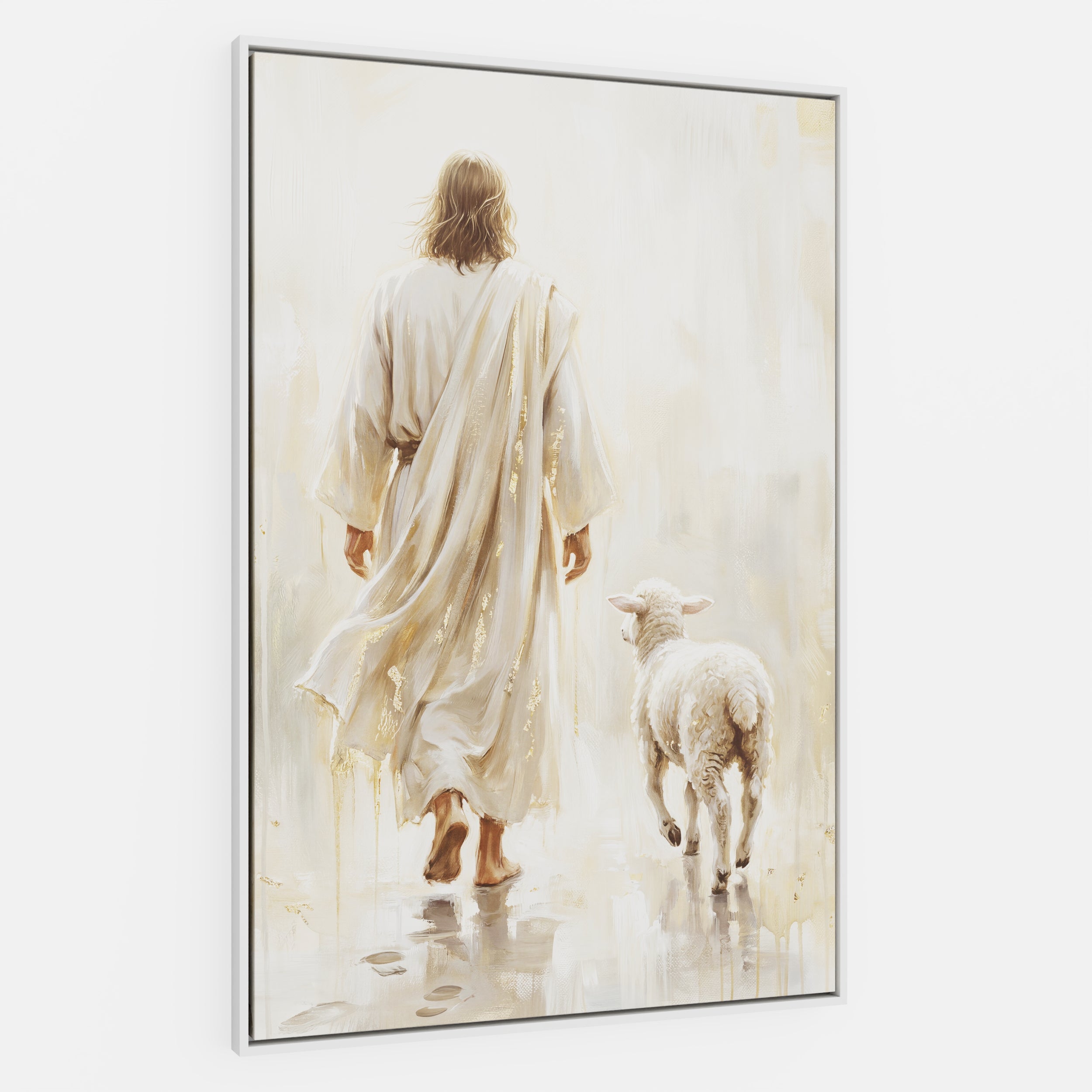 He Leads Me - Canvas