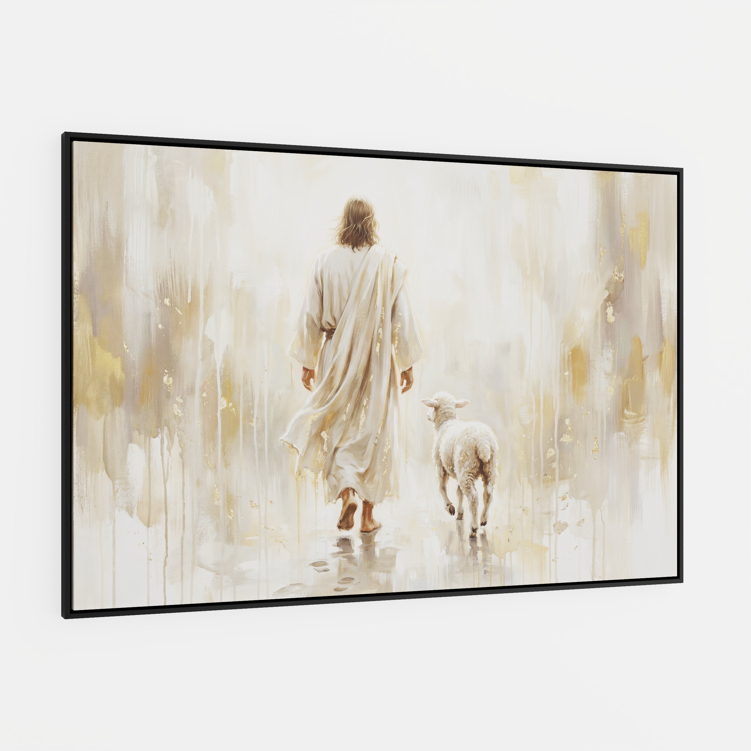 He Leads Me - Canvas