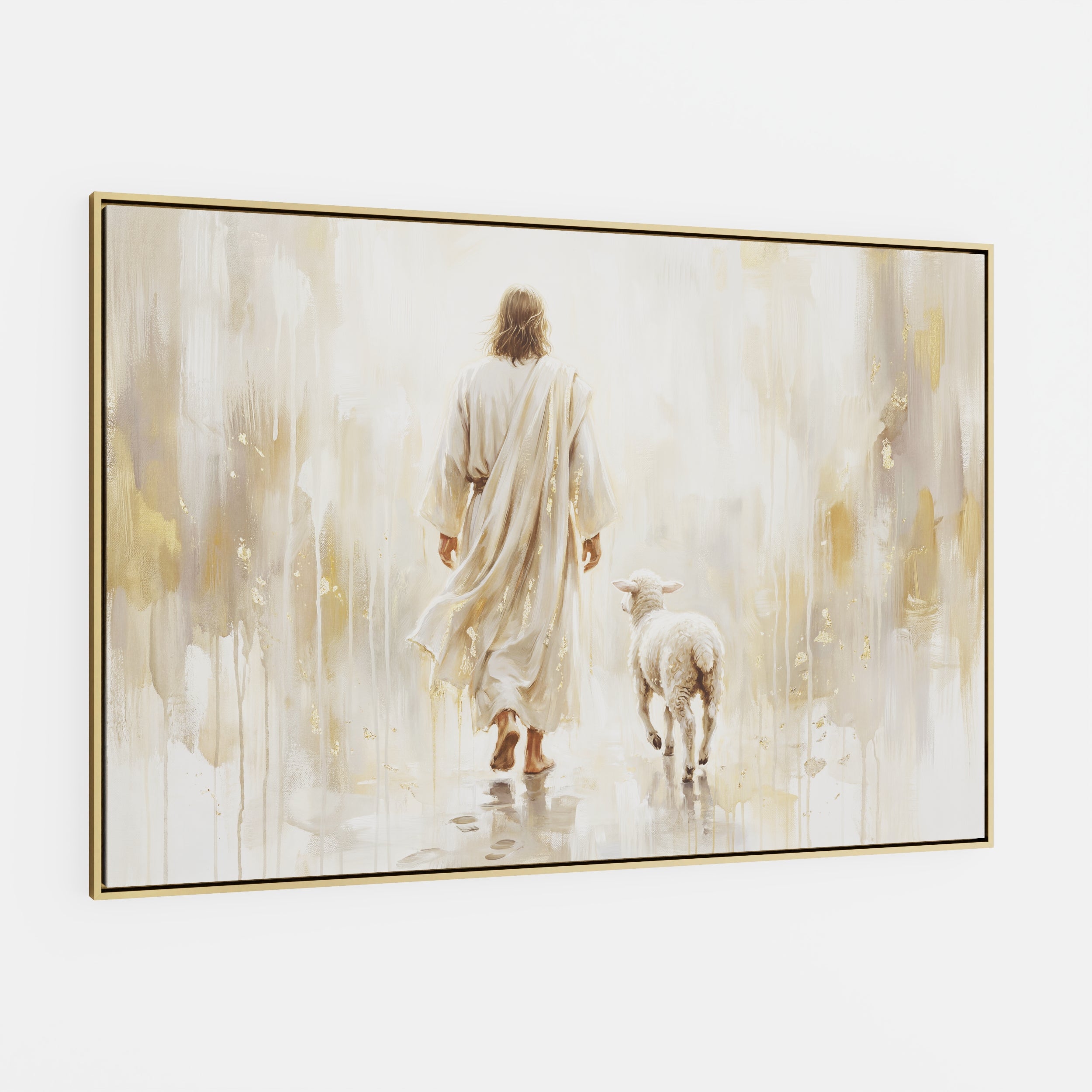 He Leads Me - Canvas