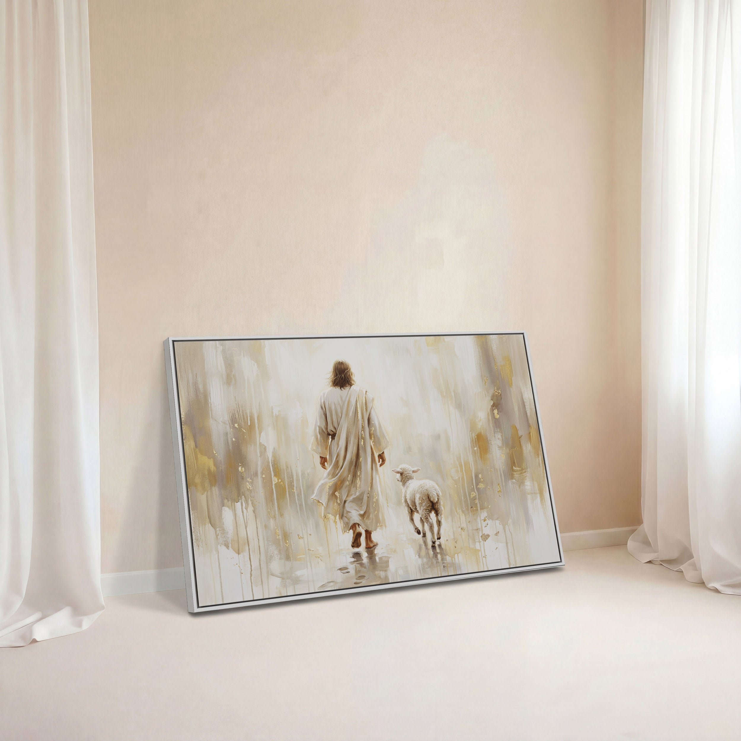 He Leads Me - Canvas