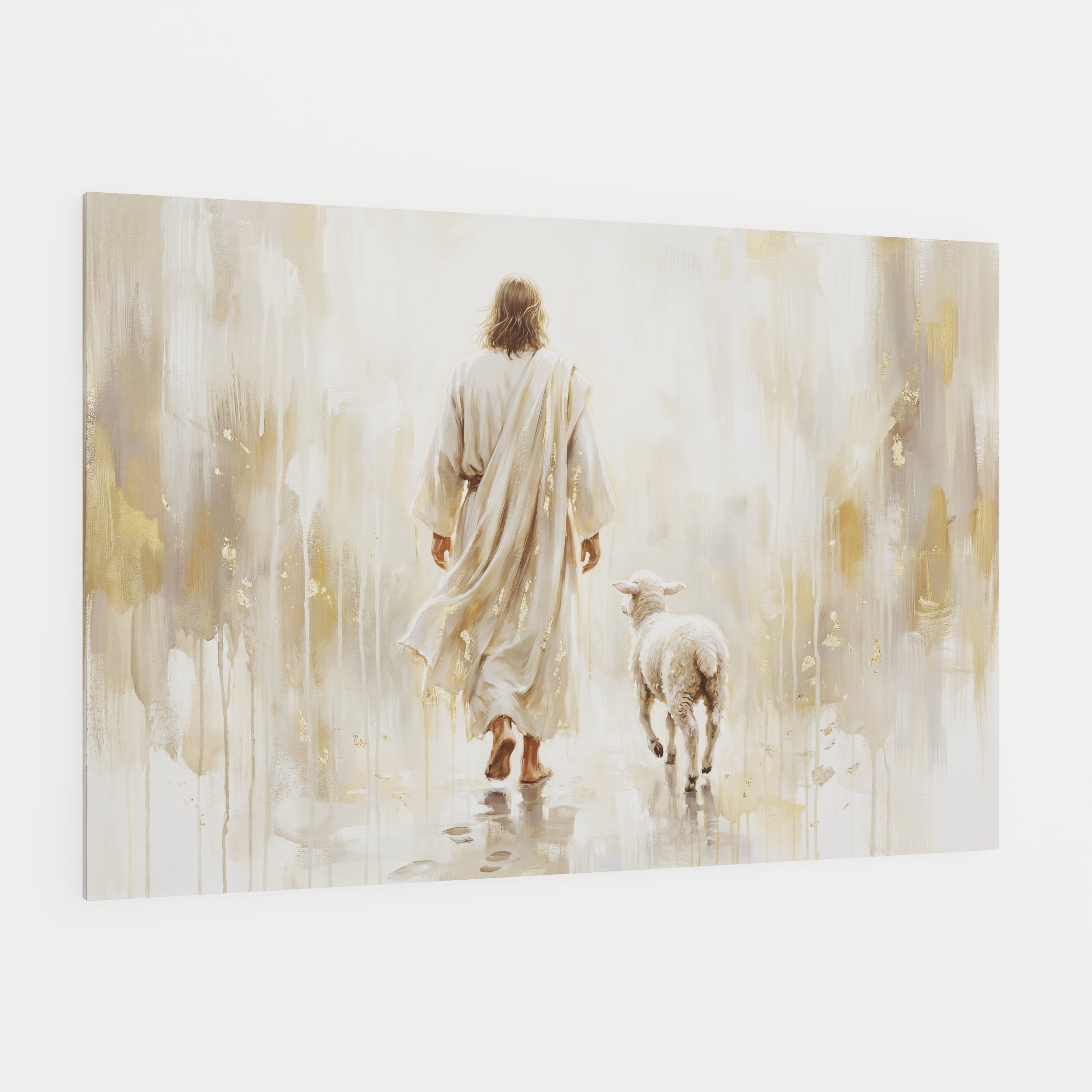 He Leads Me - Canvas