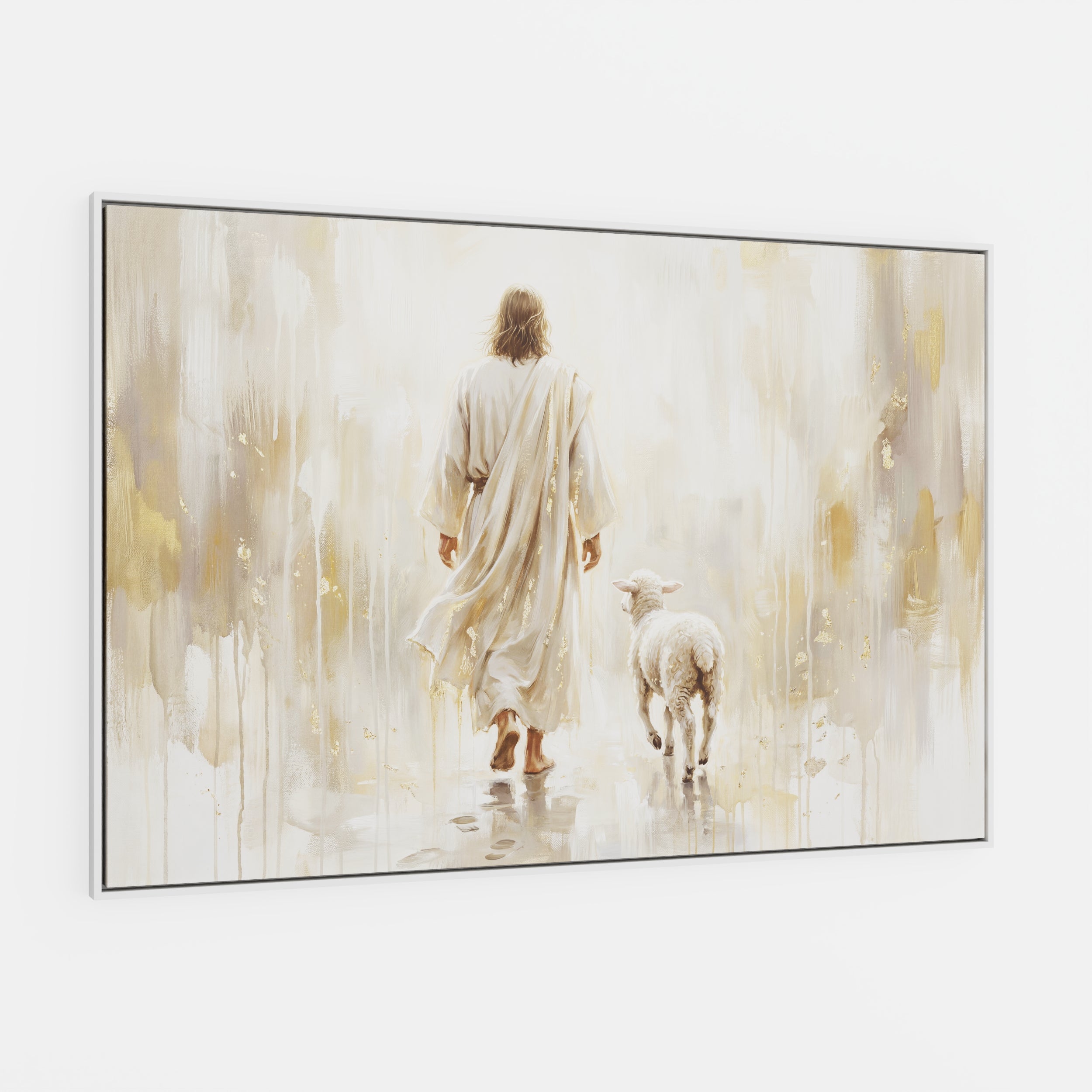 He Leads Me - Canvas