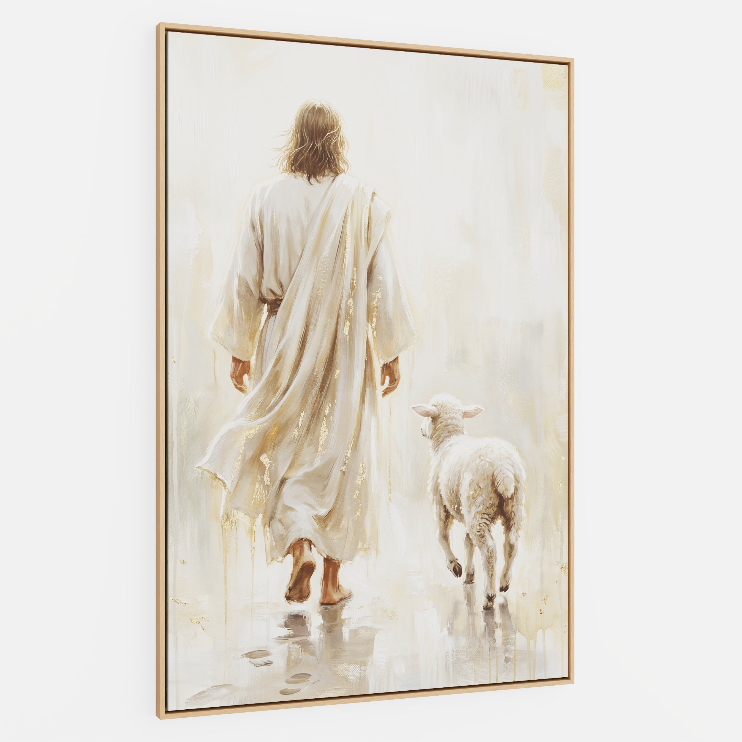 He Leads Me - Canvas