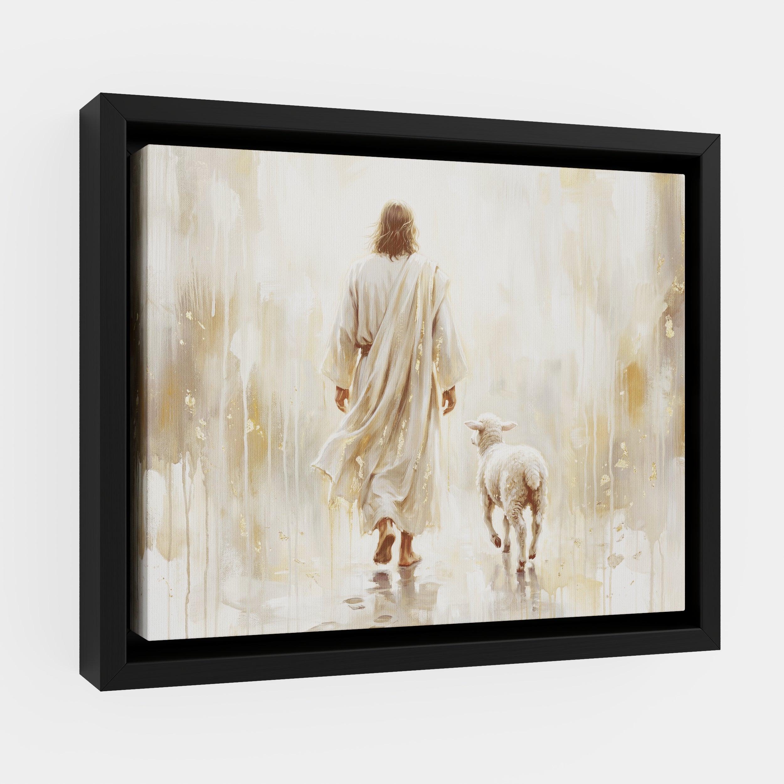 He Leads Me - Canvas