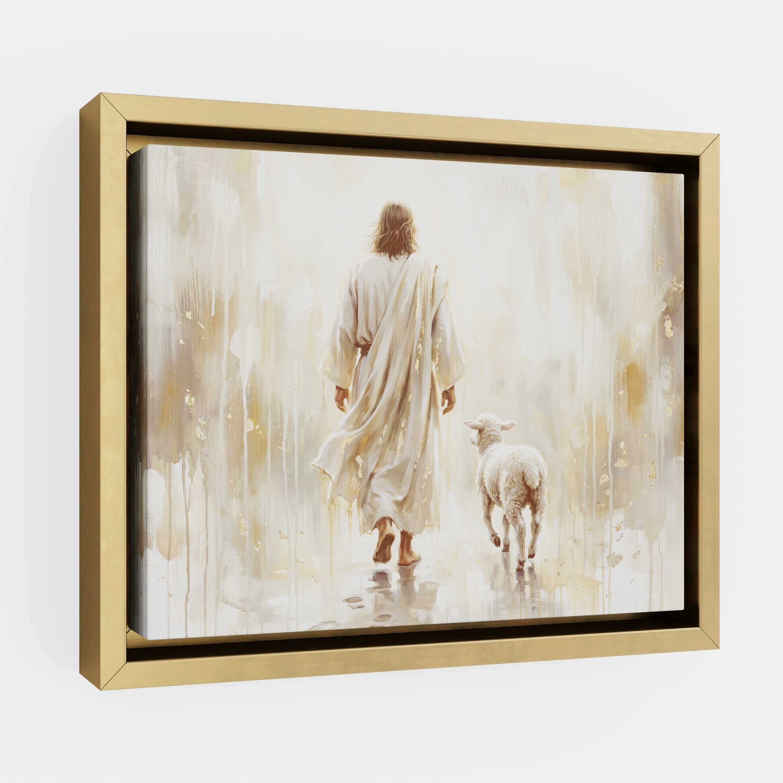 He Leads Me - Canvas