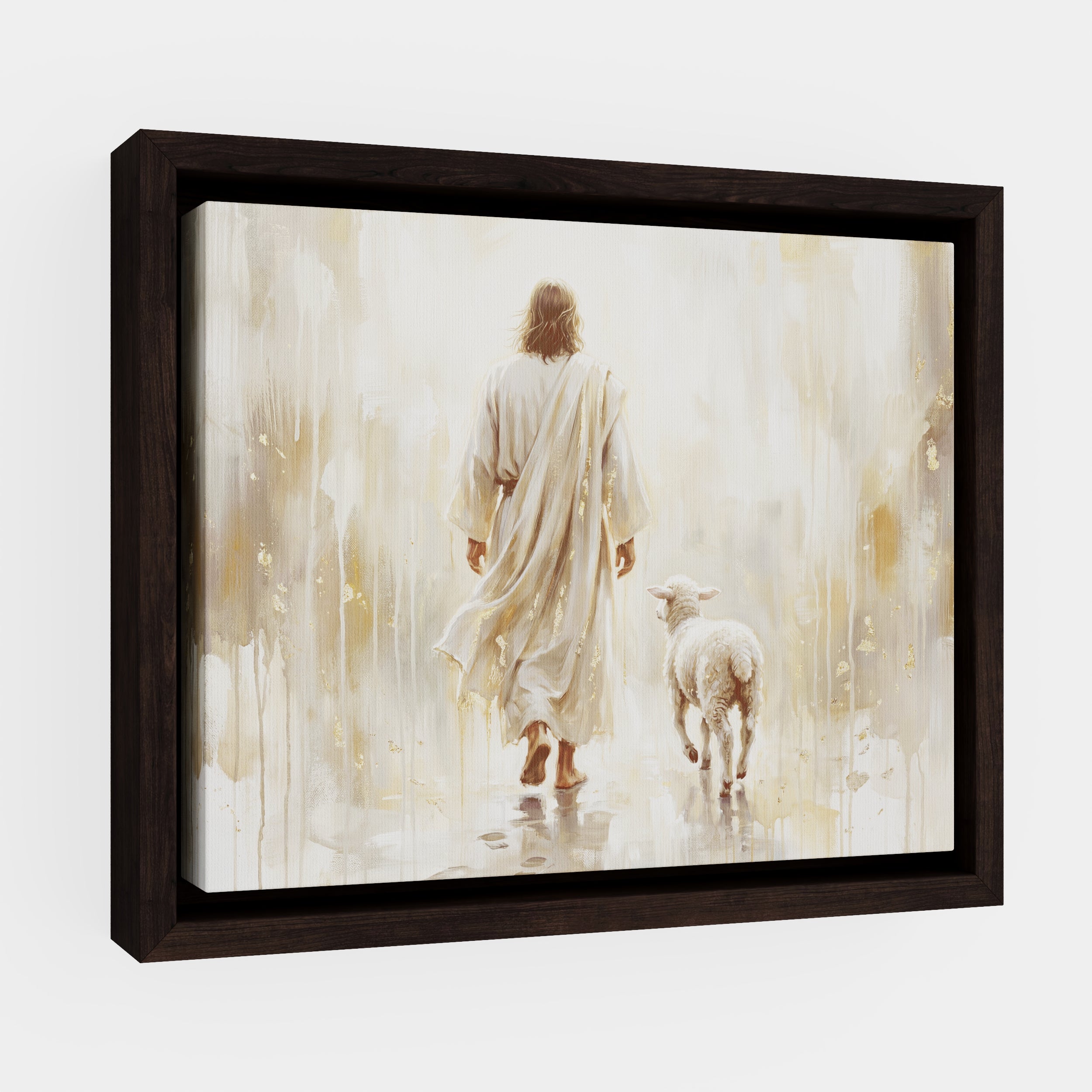 He Leads Me - Canvas