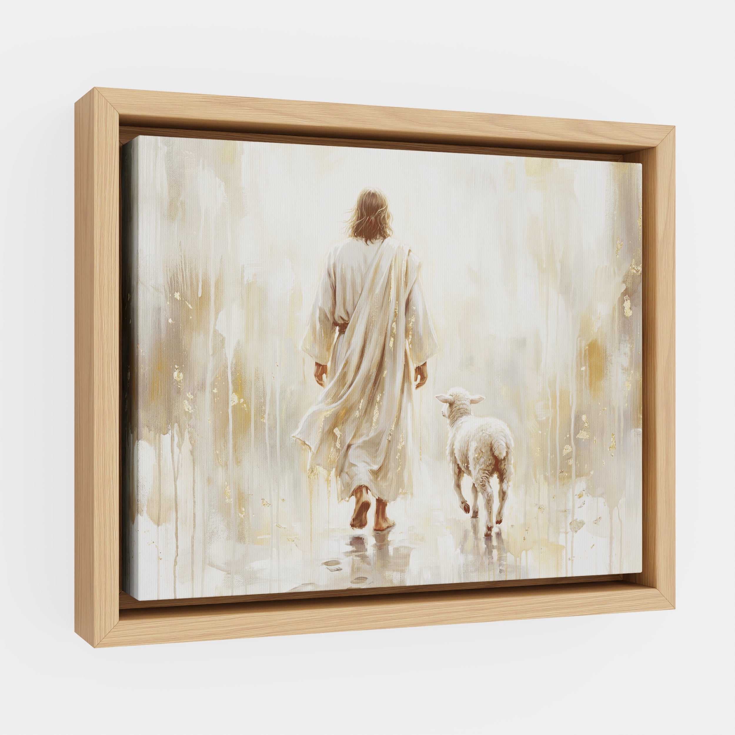 He Leads Me - Canvas