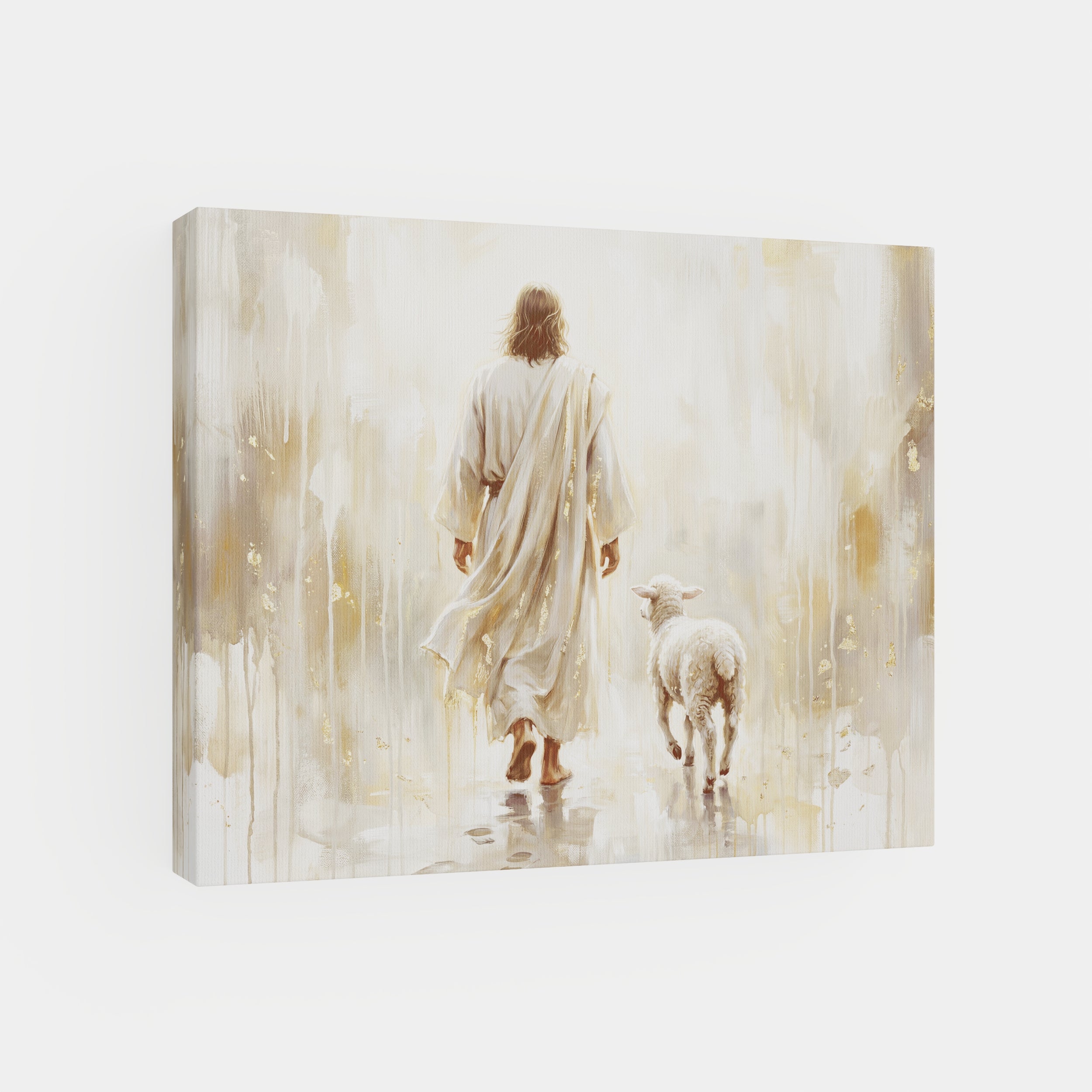 He Leads Me - Canvas
