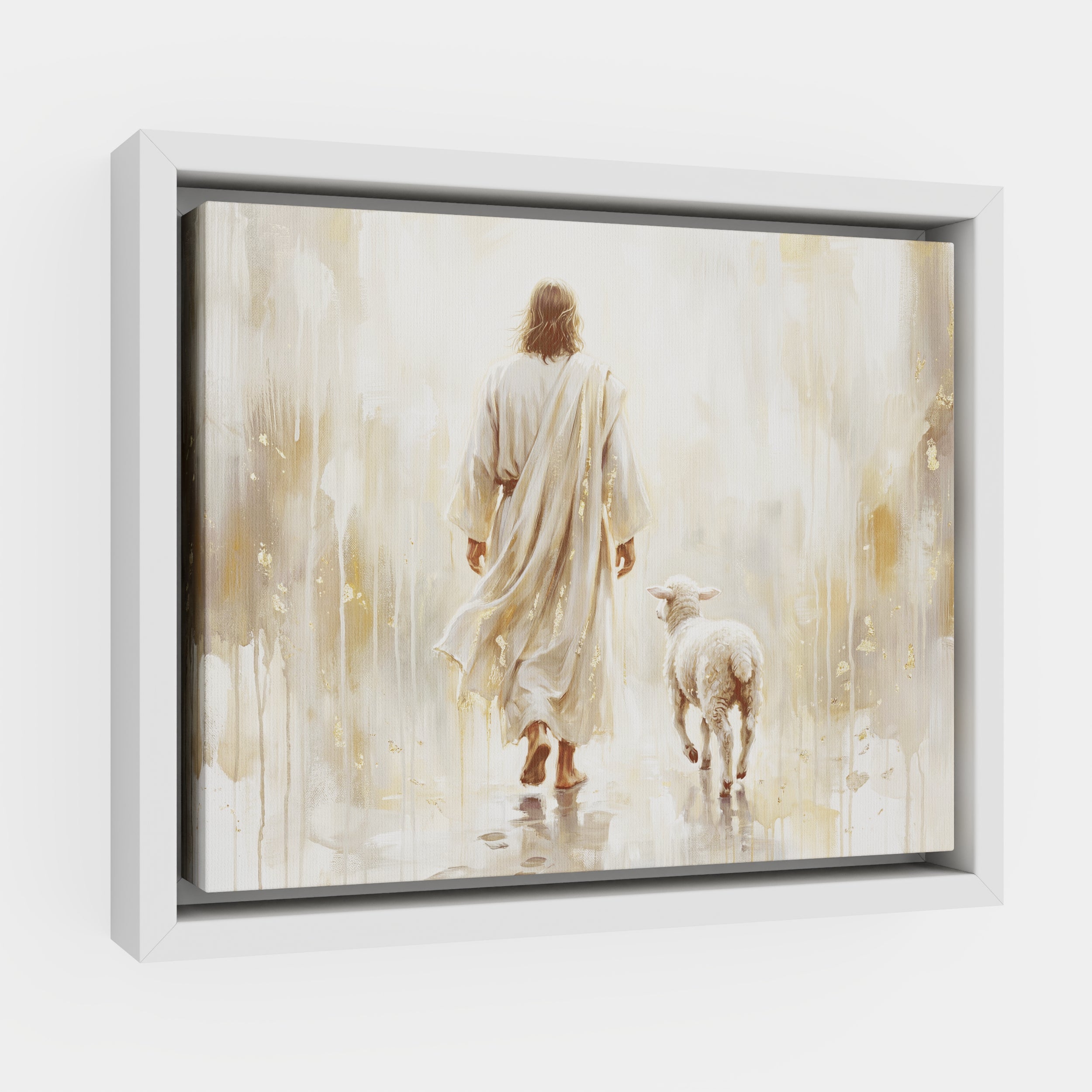 He Leads Me - Canvas