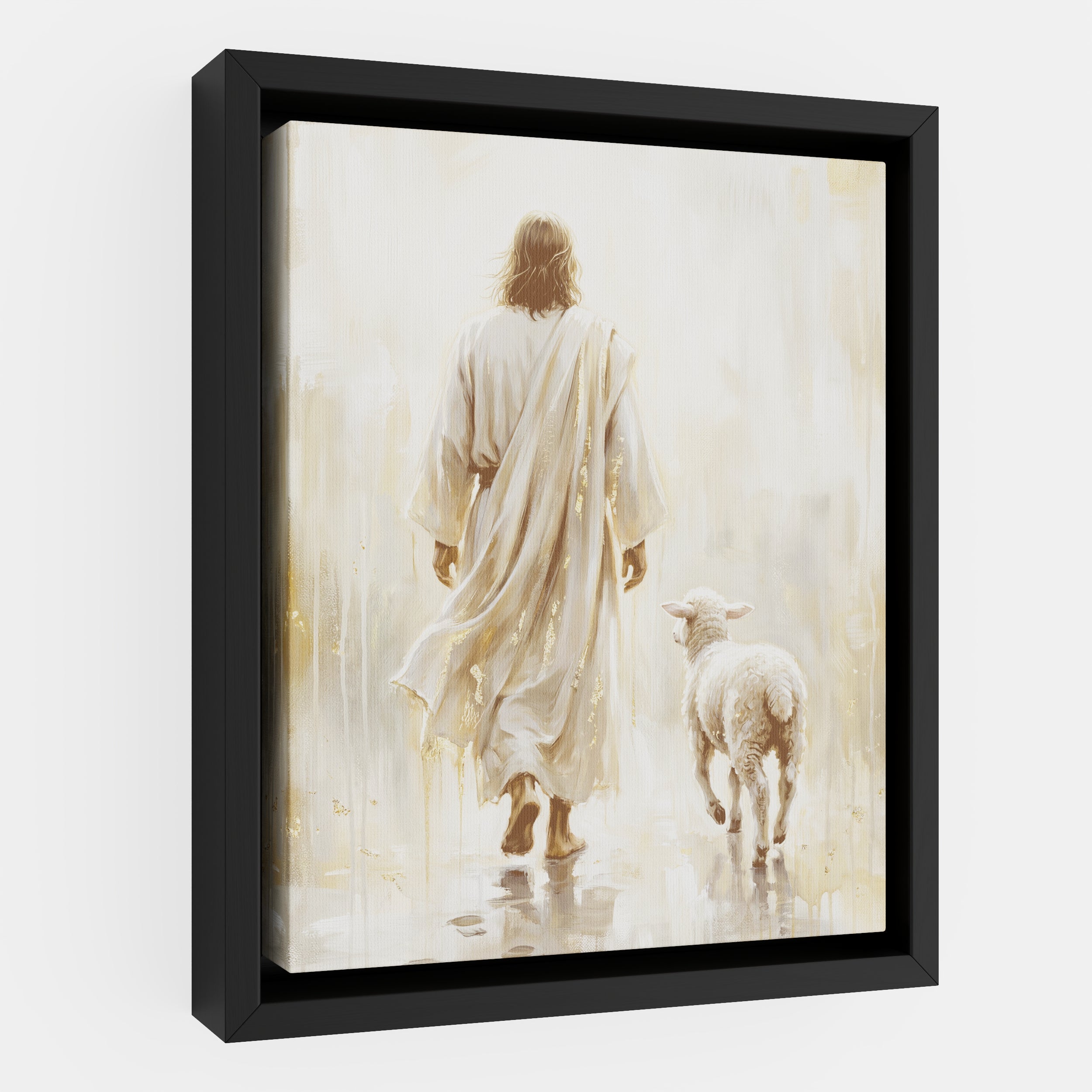 He Leads Me - Canvas